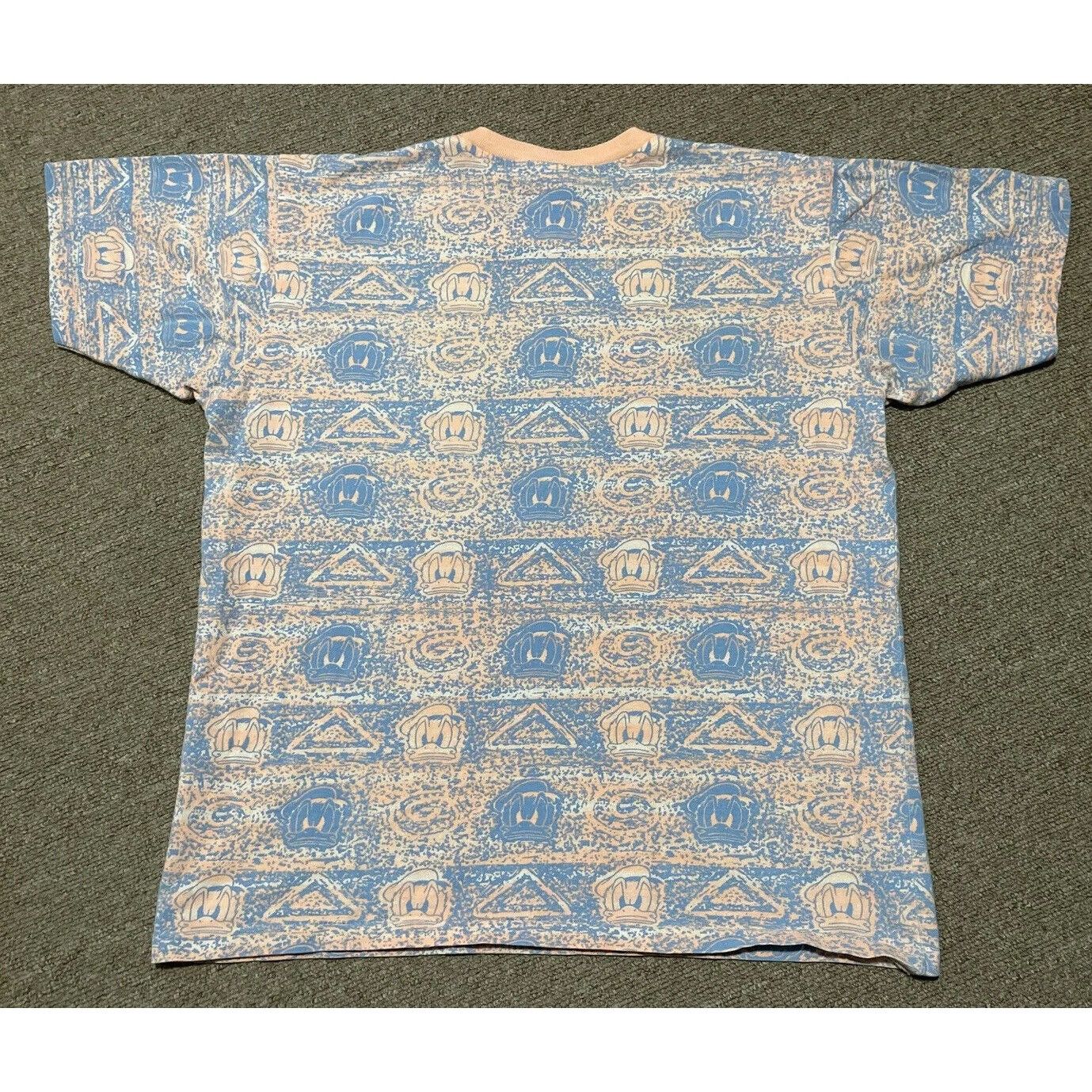Disney Vintage 80s S/M Disney World Donald Duck Mickey AOP Single S Size US M / EU 48-50 / 2 - 7 Thumbnail