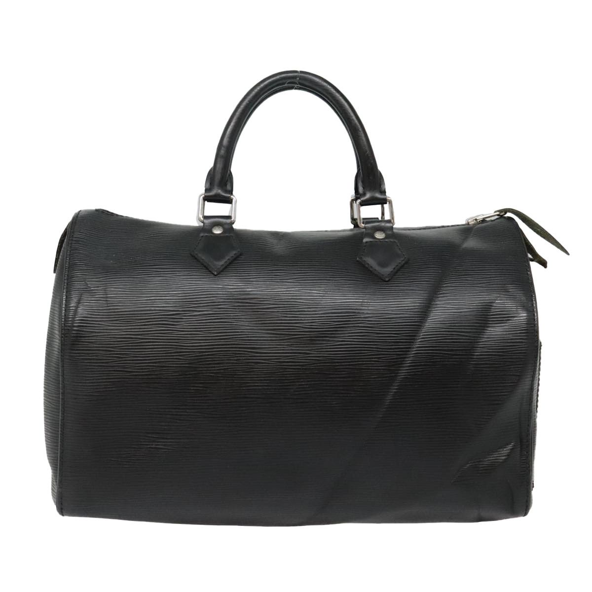 Louis Vuitton Speedy 30 Black Leather Handbag (Pre-Owned) Size ONE SIZE - 1 Thumbnail