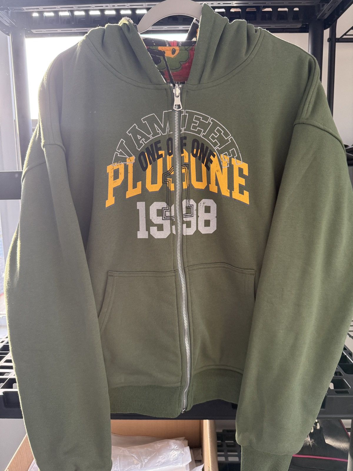 Plus One Clothing Green Revisable Hoodie Size US S / EU 44-46 / 1 - 1 Thumbnail