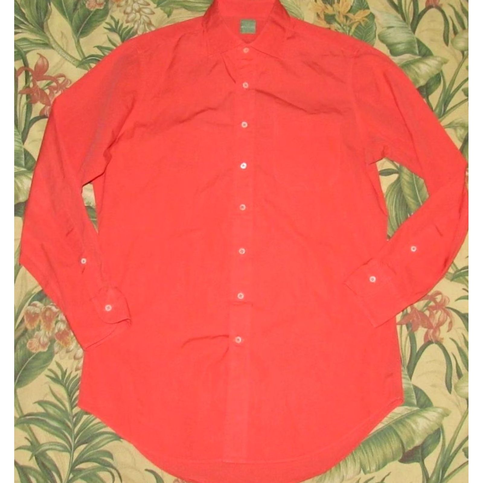 Sid Mashburn SID MASHBURN Coral Long Sleeve Button Down Shirt M Mens Size US M / EU 48-50 / 2 - 2 Thumbnail