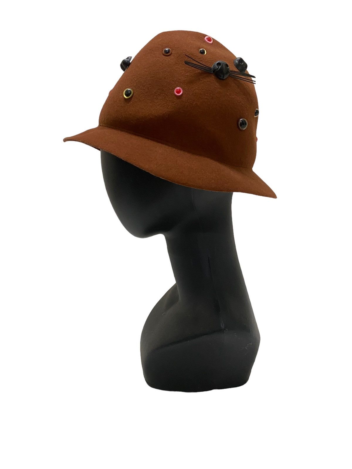 Art Comes First Rare Ne-net By Issey Miyake Beads Wool Hat Size ONE SIZE - 3 Thumbnail