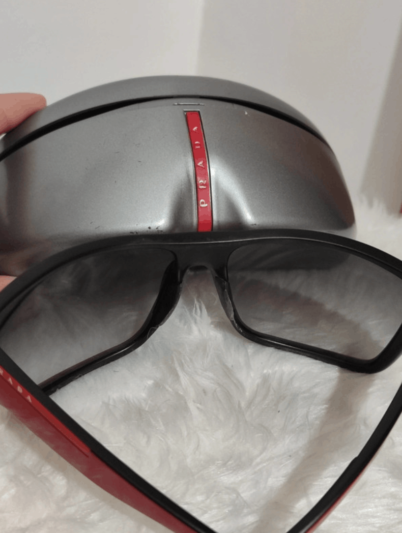 Prada × Vintage PRADA Sunglasses SPS 03L Star Sport Symbol Shield Mask RI883 Size ONE SIZE - 6 Thumbnail
