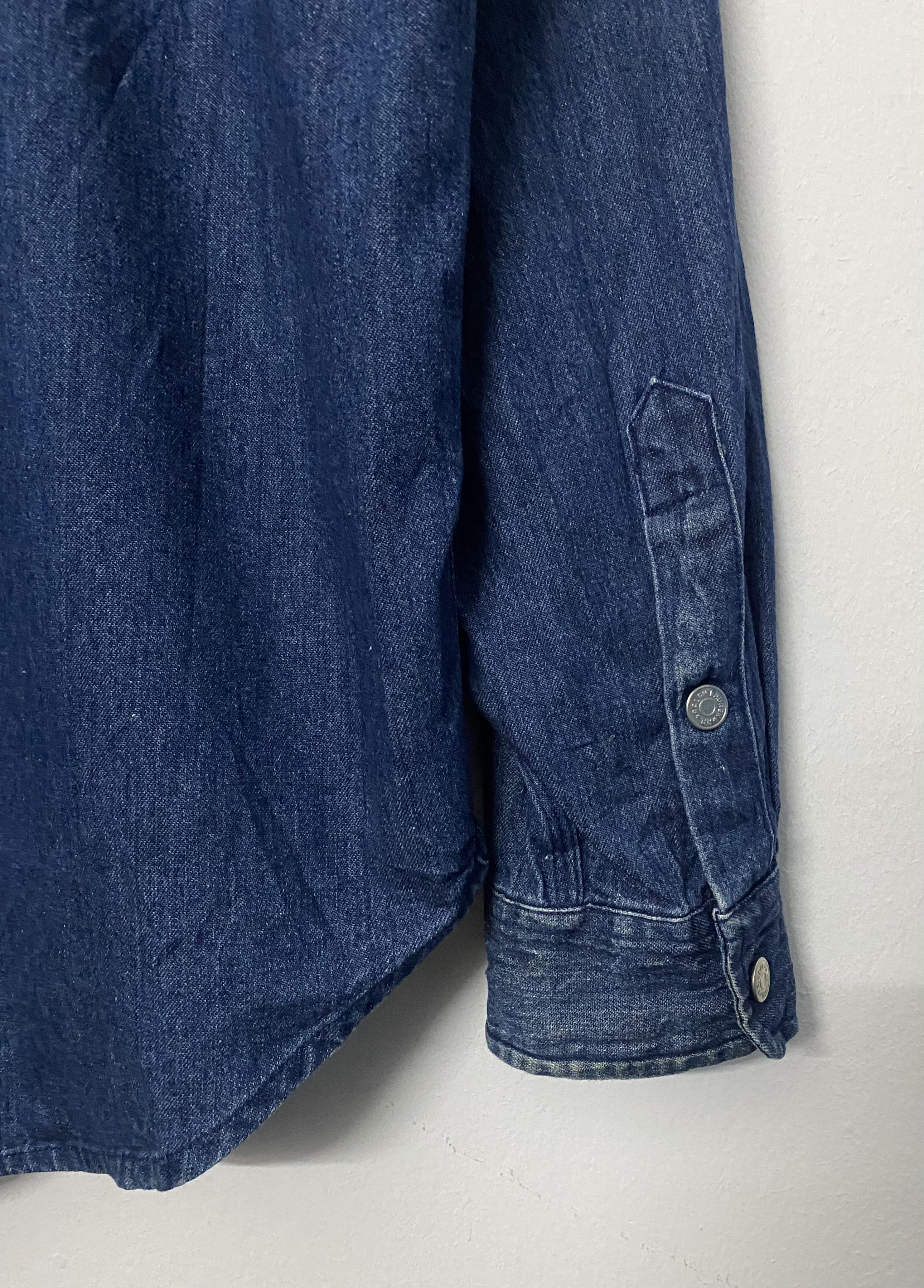 RRL Ralph Lauren RRL Ralph Lauren Double RL Indigo Denim Chambray Size L Size US L / EU 52-54 / 3 - 10 Thumbnail