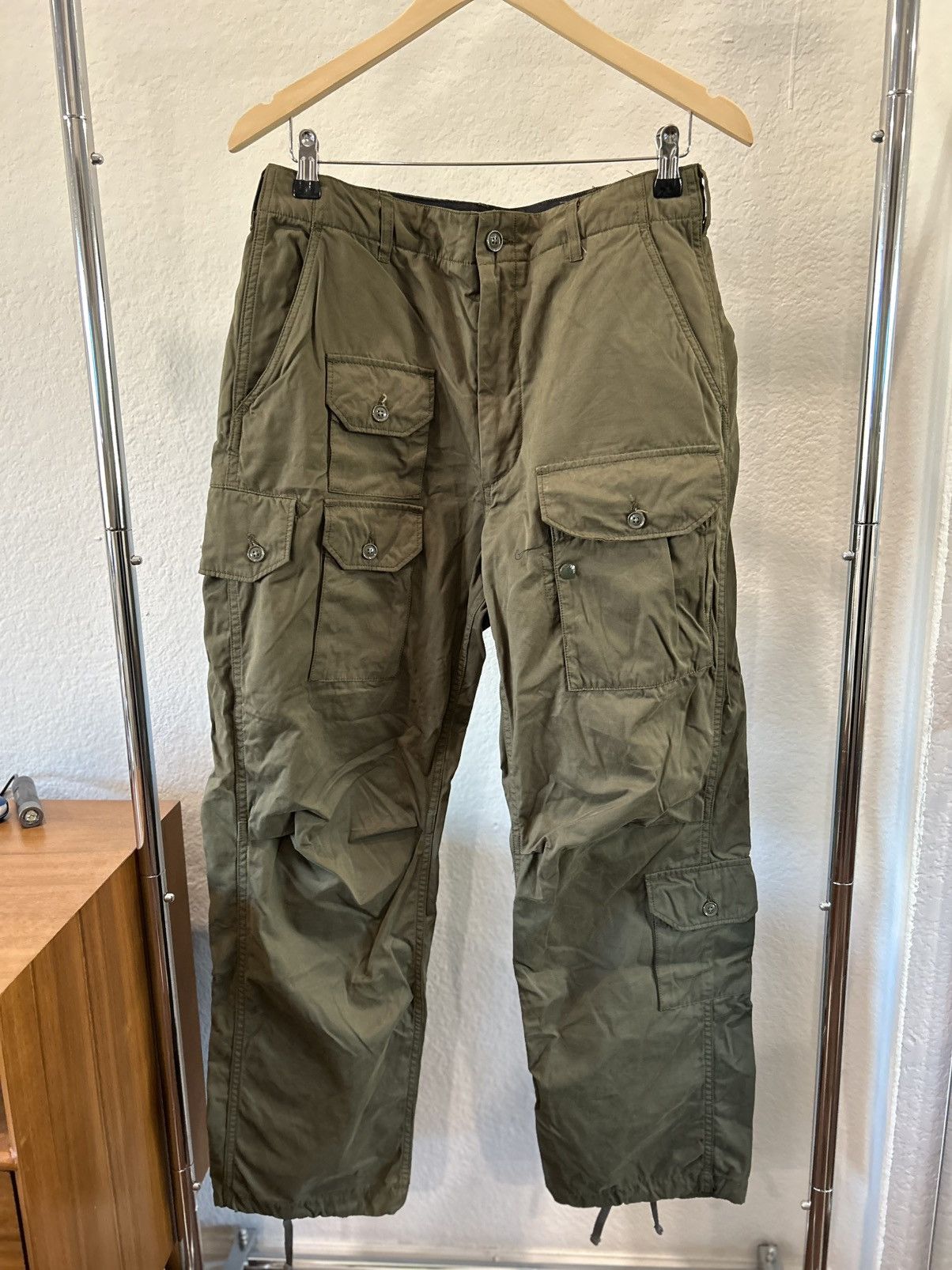 Engineered Garments FW22 Flight Pant Olive PC Cloth size S Size US 32 / EU 48 - 2 Thumbnail