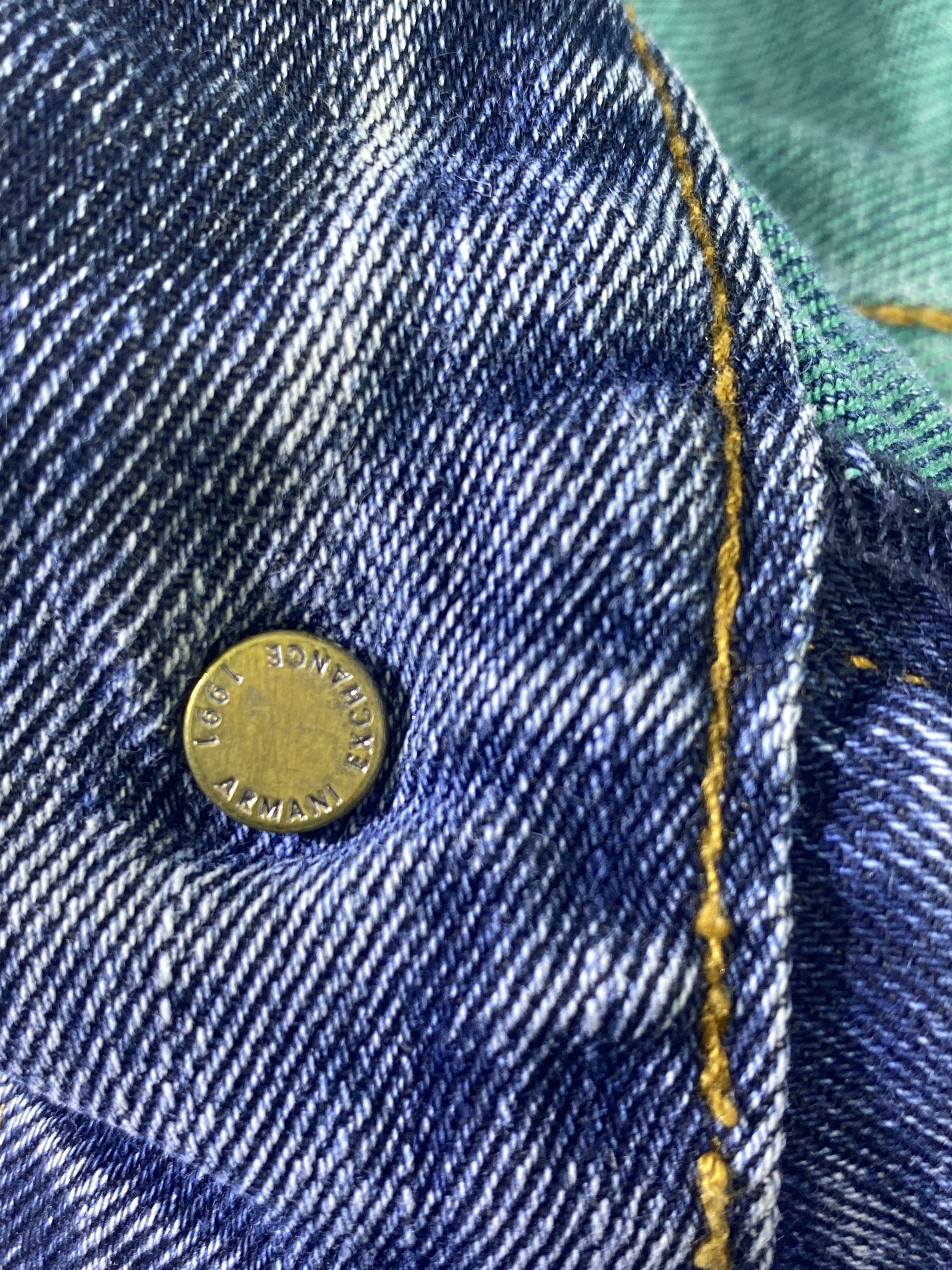 Armani Exchange Armani Exchange Blue Wash Jeans-J949 Size 33" - 10 Thumbnail