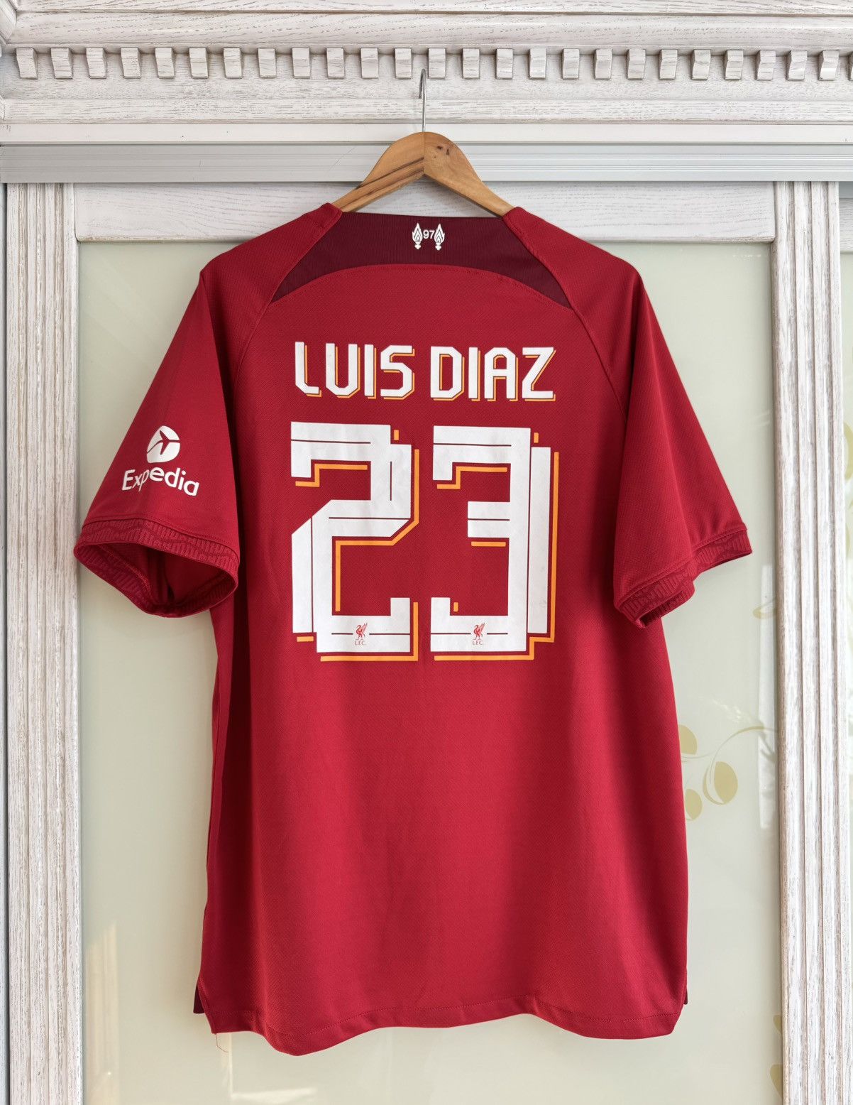 Luis Diaz #23 Liverpool 2022-2023 Home Soccer Jersey Kit