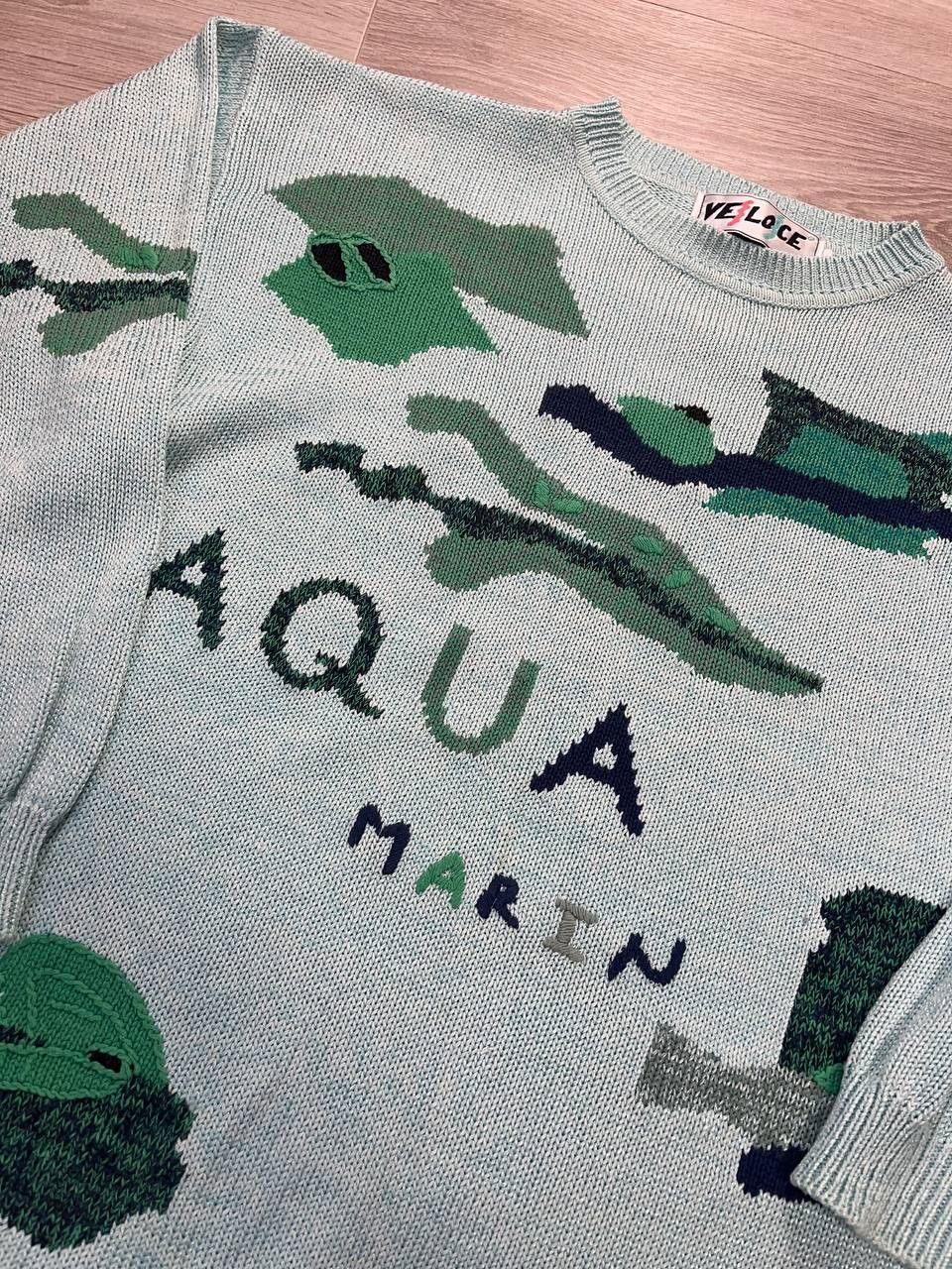 Diesel vintage sweater y2k Aquamarin Size US L / EU 52-54 / 3 - 2 Thumbnail