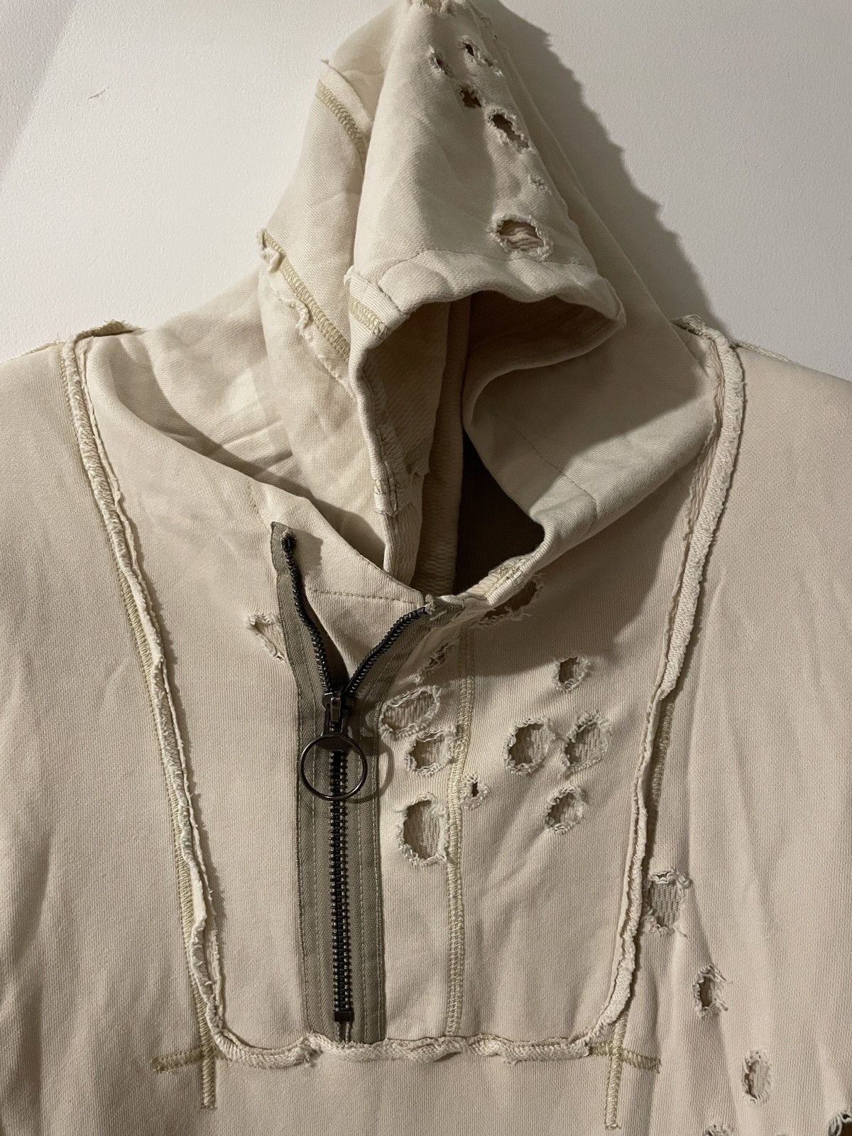True Religion Heavy Washed Ripped Vintage Hoodie Size US XXL / EU 58 / 5 - 1 Thumbnail