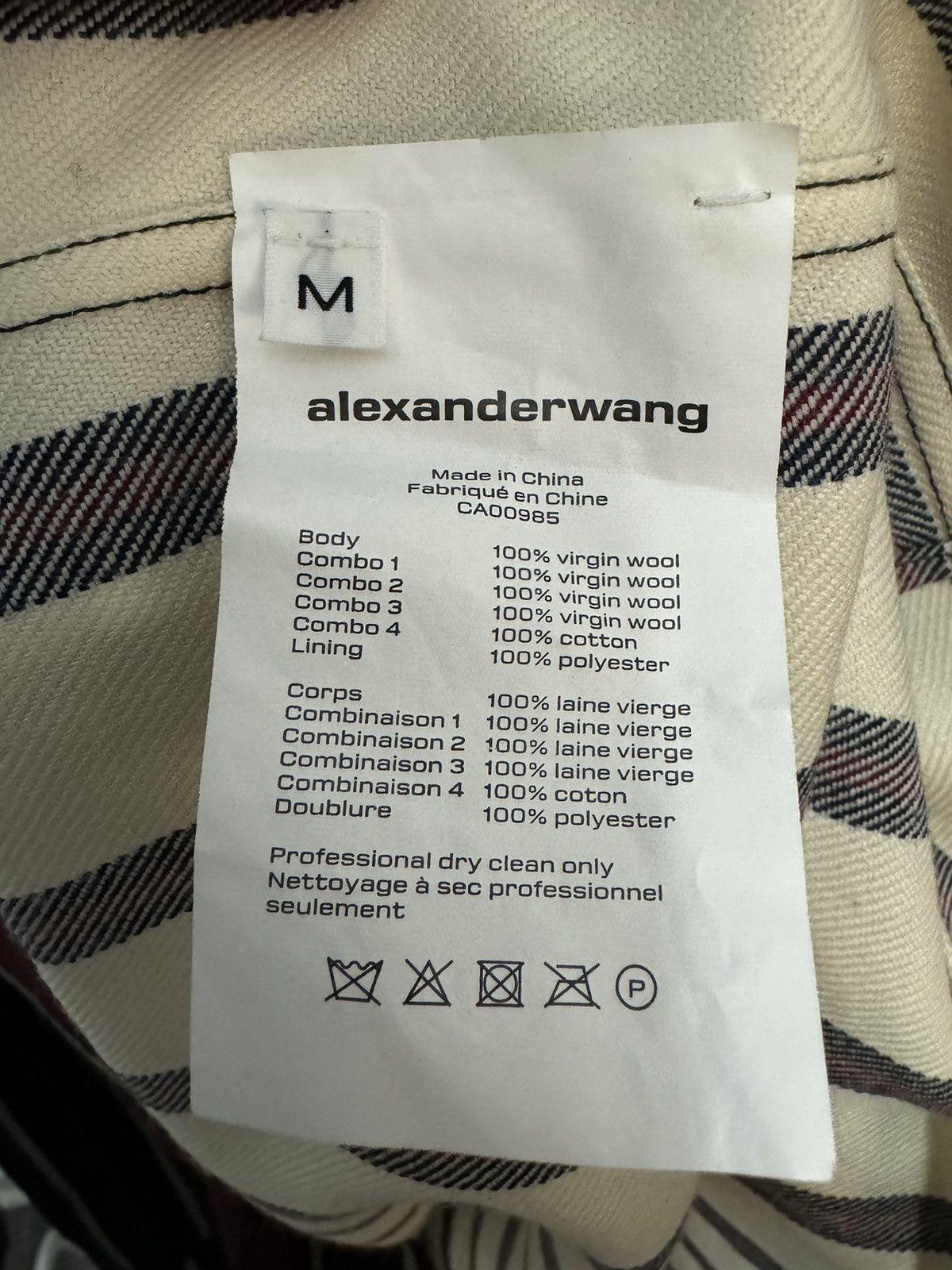 Alexander Wang Men’s Wool Patchwork Hoodie Shirt
