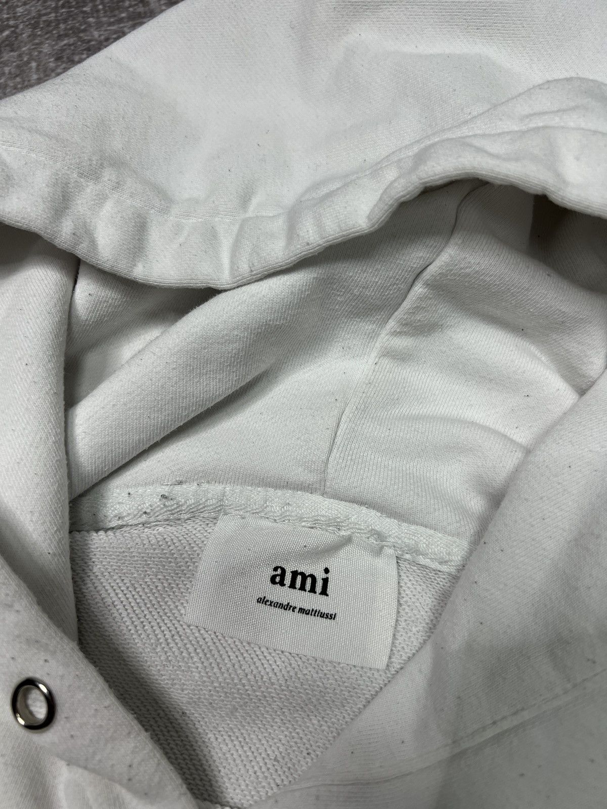 AMI AMI Paris Alexandre Mattiussi Big Heart Logo Hoodie White Size US S / EU 44-46 / 1 - 5 Thumbnail
