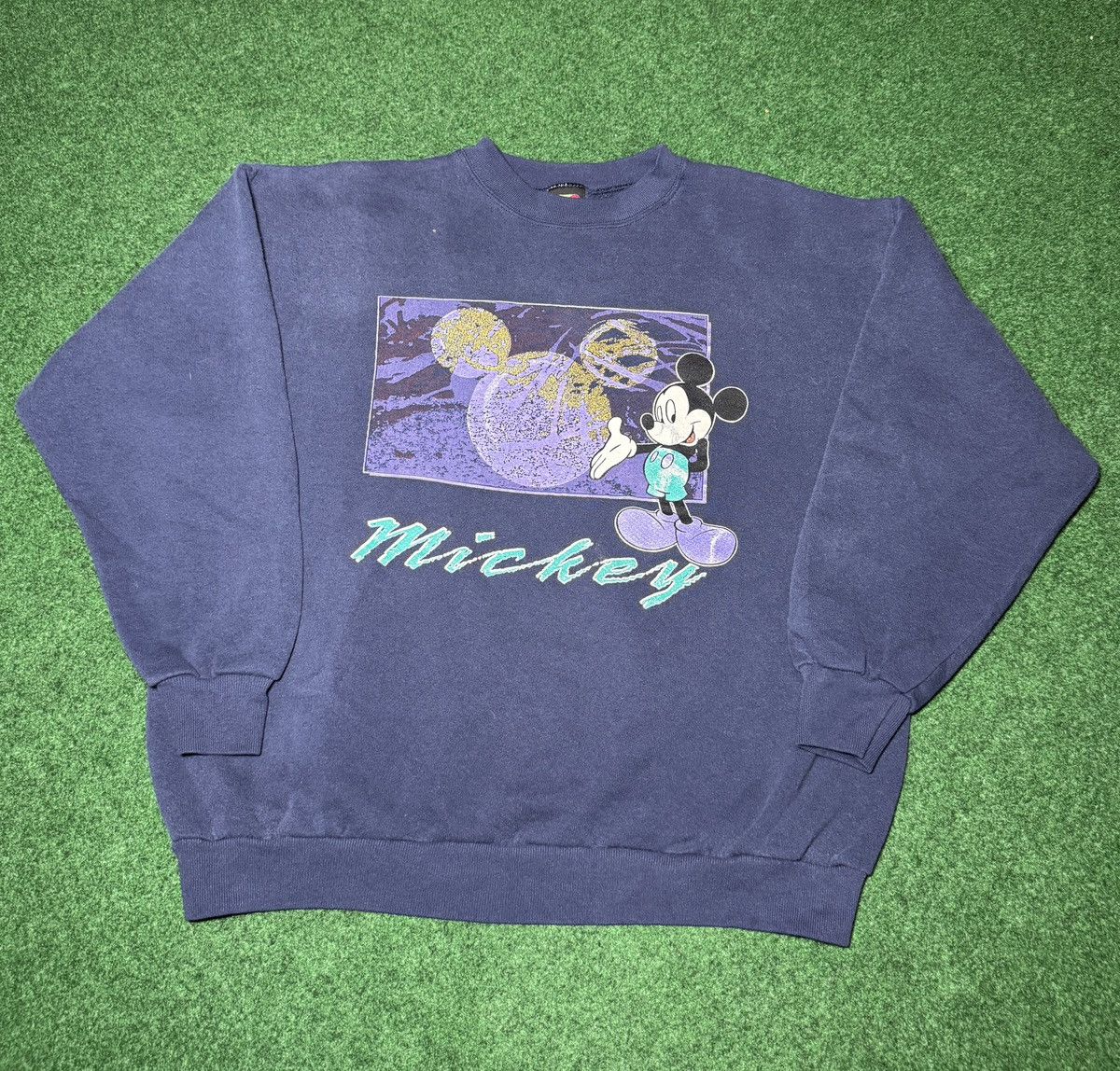 Disney × Vintage Vintage 90s Mickey Mouse Retro Disney Cartoon Sweatshirt Size L / US 10 / IT 46 - 1 Thumbnail