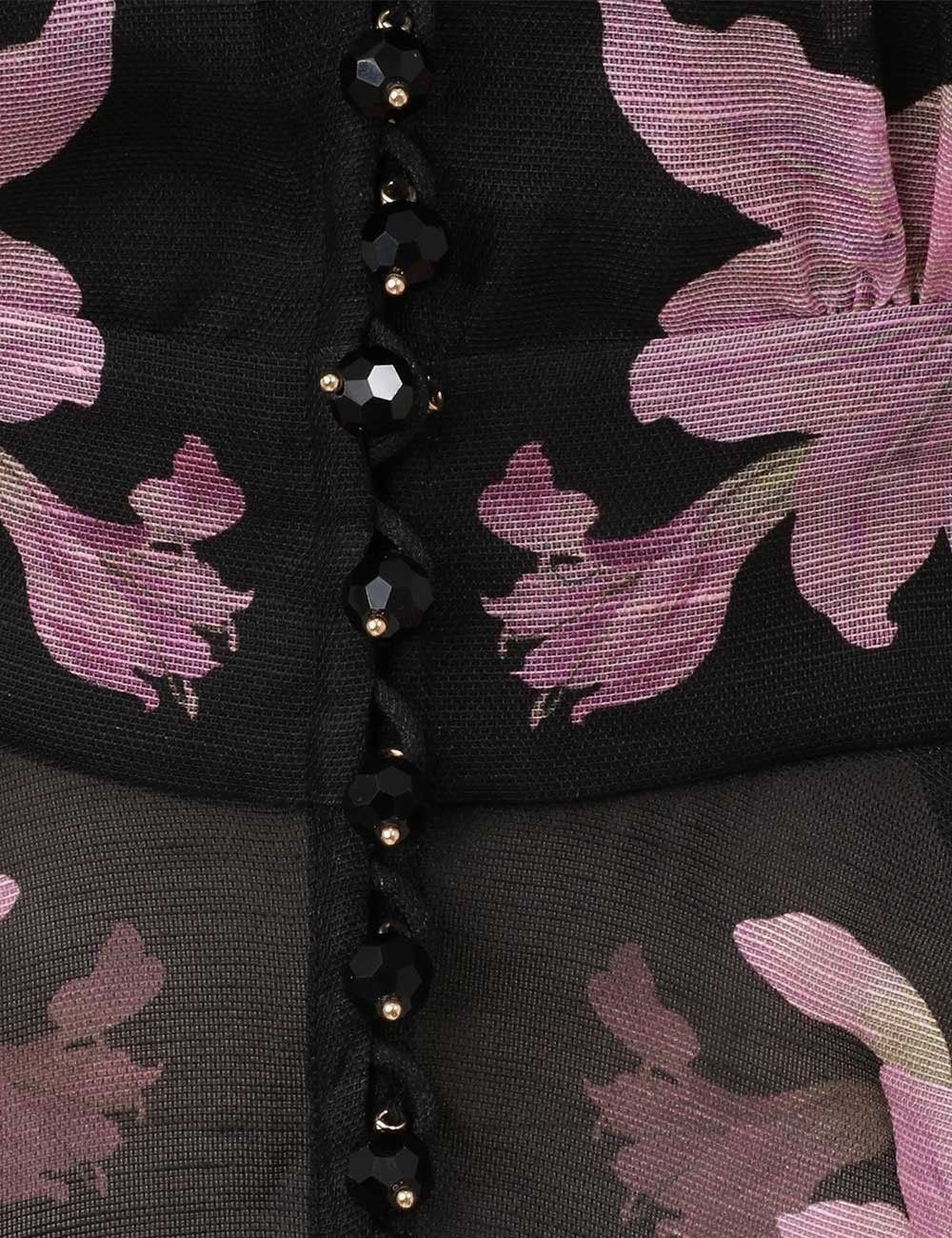 Zimmermann oc11z0226 Dawning V-Neck Beaded Blouse In Multicolor Size XS / US 0-2 / IT 36-38 - 5 Thumbnail