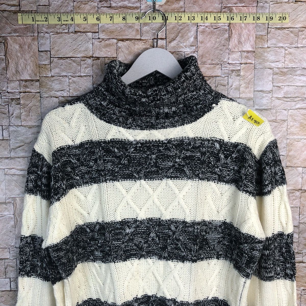 Homespun Knitwear × Japanese Brand × Solid and Striped Lock Heaven Stripe Knitwear like kurt cobain #A190 Size M / US 6-8 / IT 42-44 - 5 Thumbnail