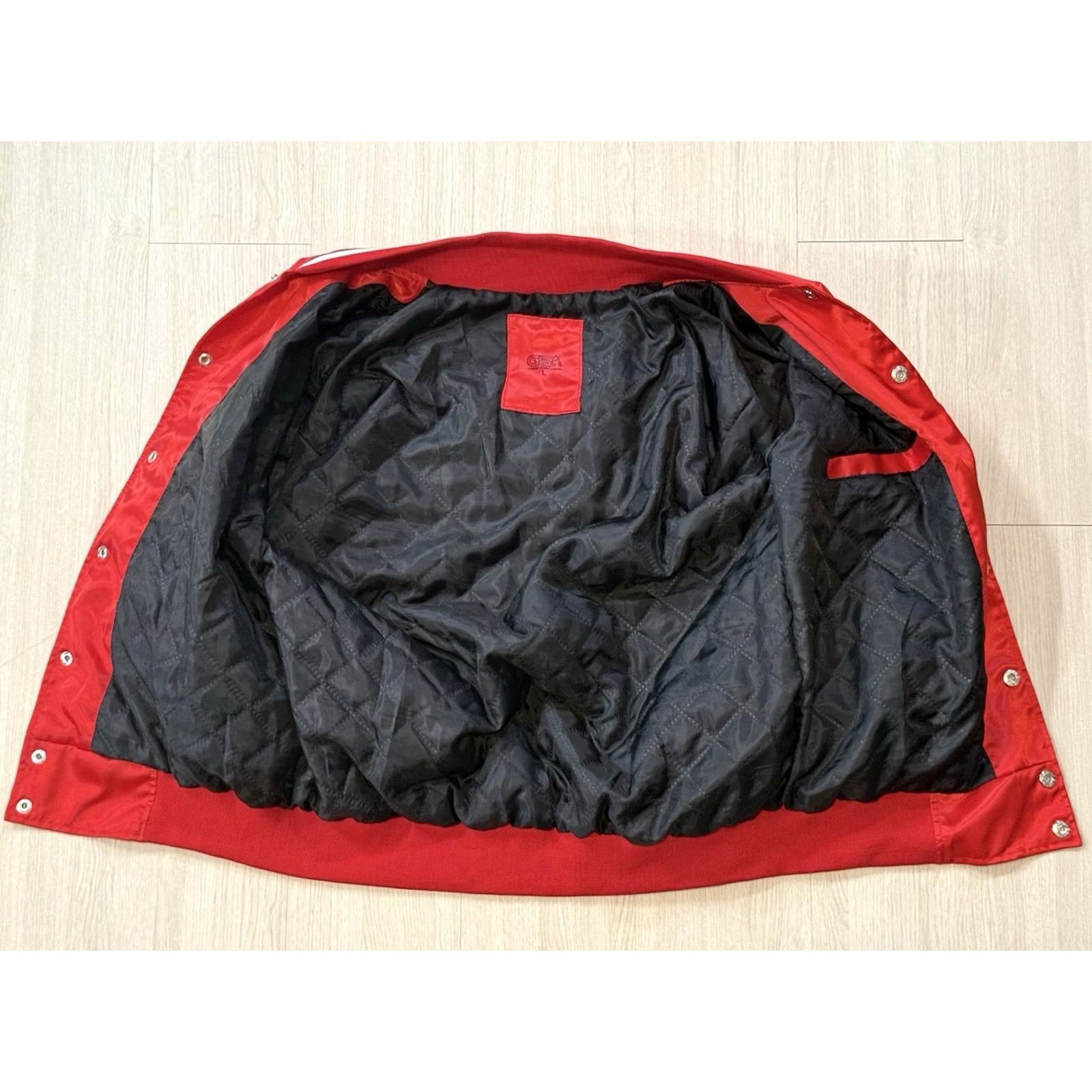 Vintage Gameday Sports Apparel Jacket Varsity Jacket Unisex Adults L Red 90s Vintage? Size US L / EU 52-54 / 3 - 3 Thumbnail