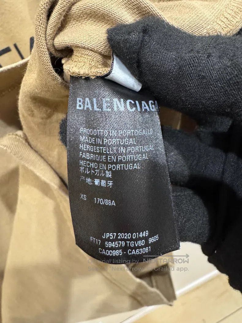 Balenciaga Balenciaga Khaki crown and wheat short-sleeve Size US XS / EU 42 / 0 - 5 Thumbnail