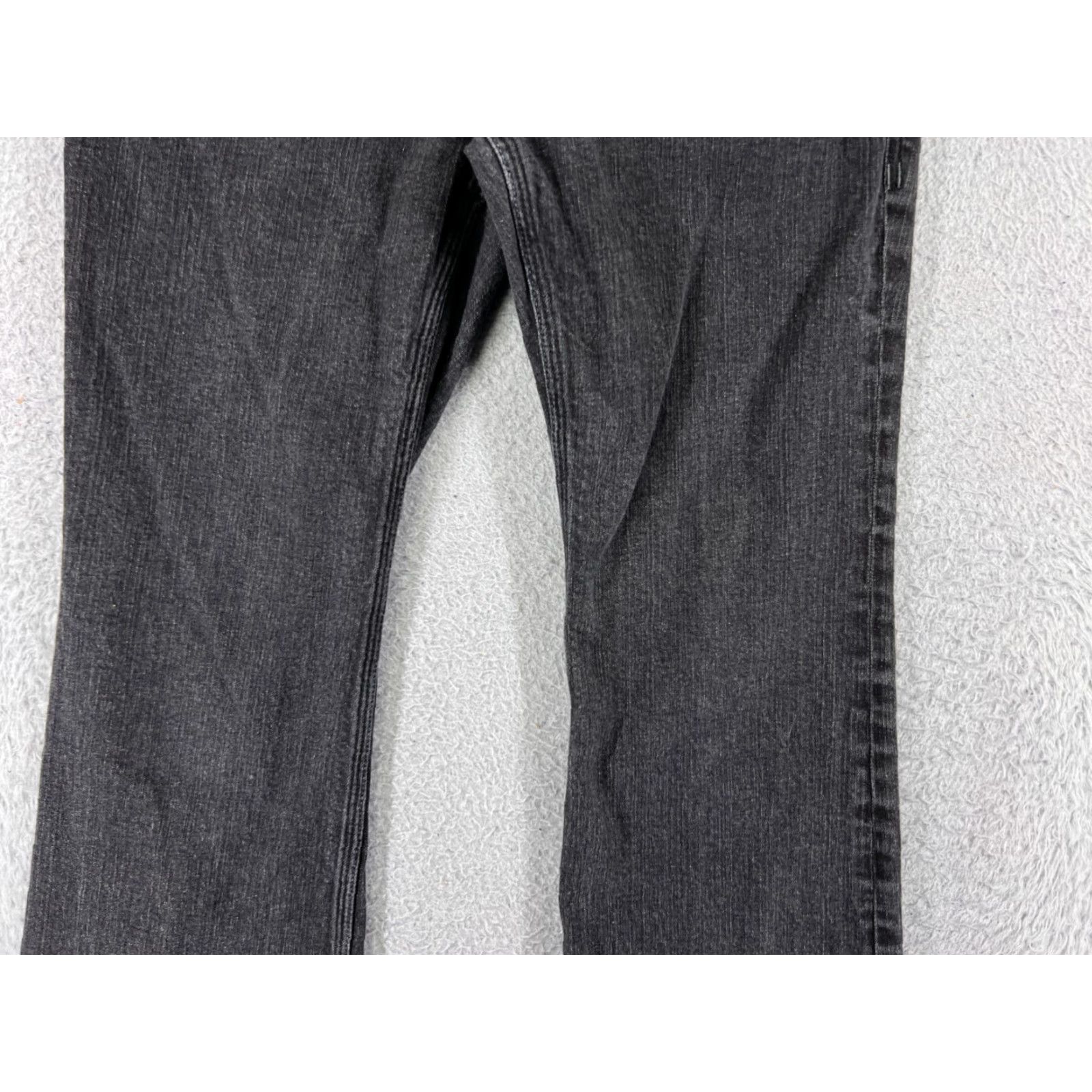 Vintage Cabi Jeans Womens 6 Black Denim Flared Mid Rise 5-Pocket Pockets Cotton Blend Size 28" / US 6 / IT 42 - 6 Thumbnail