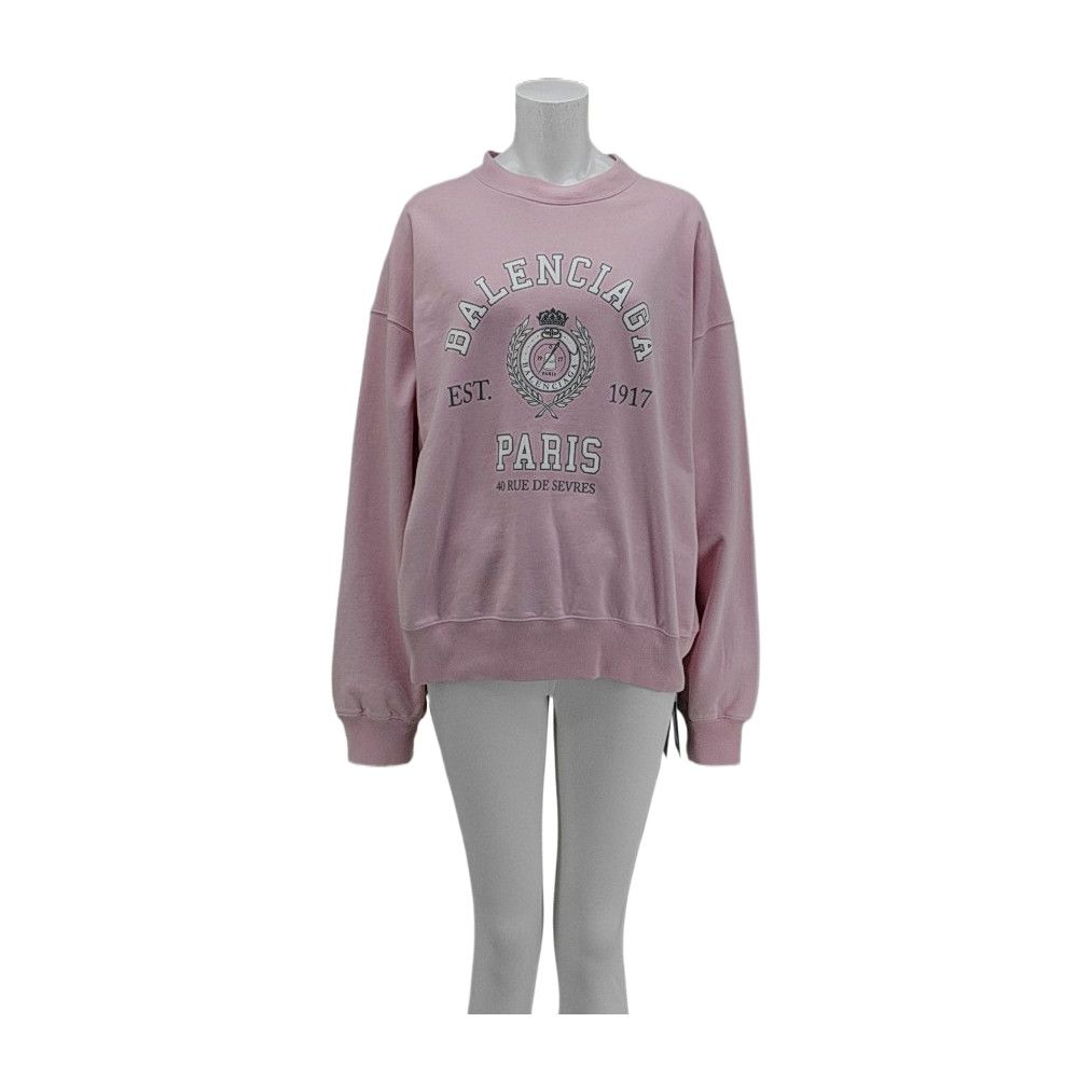 Balenciaga Balenciaga Pink Cotton Sweatshirt S Size S / US 4 / IT 40 - 1 Thumbnail