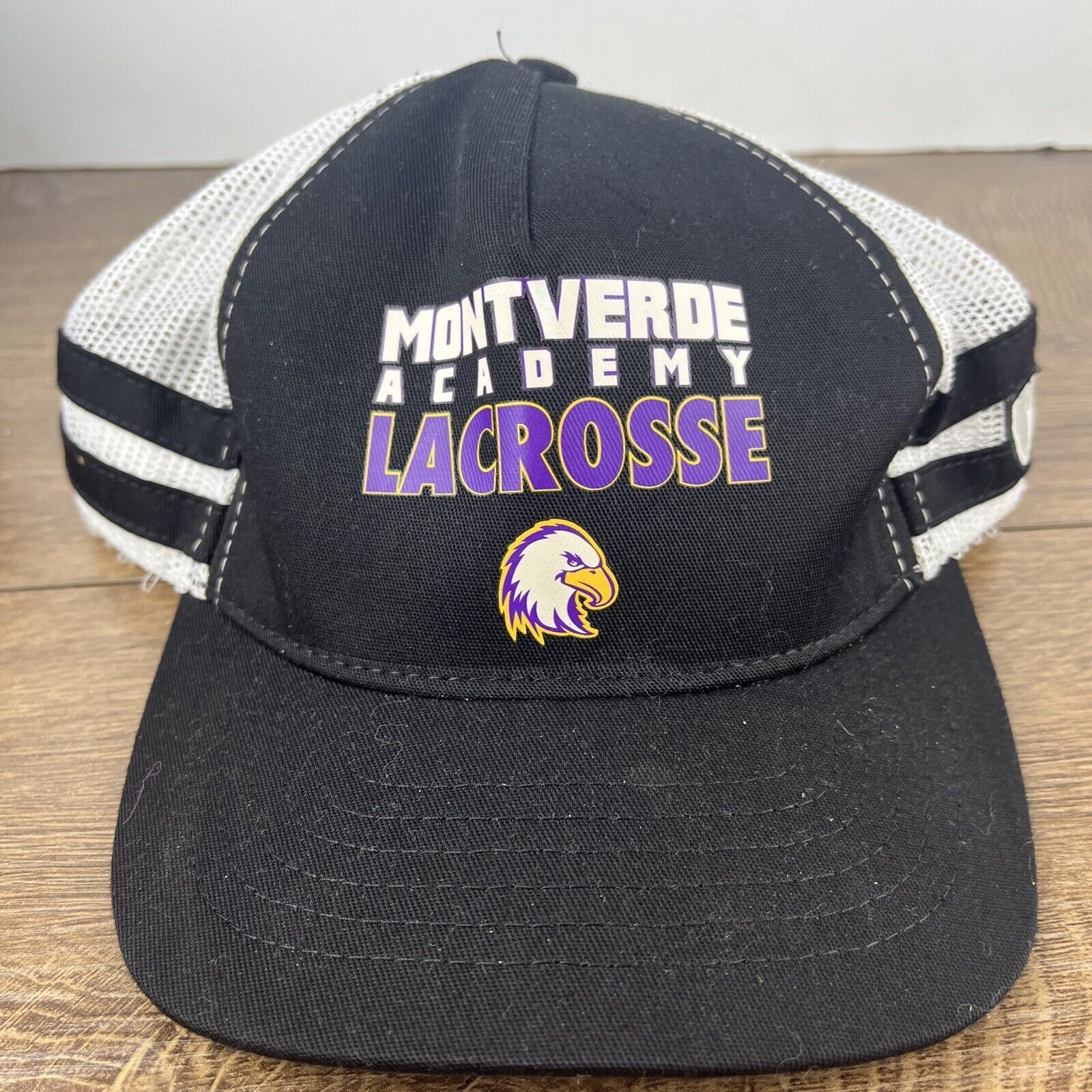 Other Mountverde Academy Lacrosse Hat Eagles Black Hat Adjustable Size ONE SIZE - 5 Thumbnail