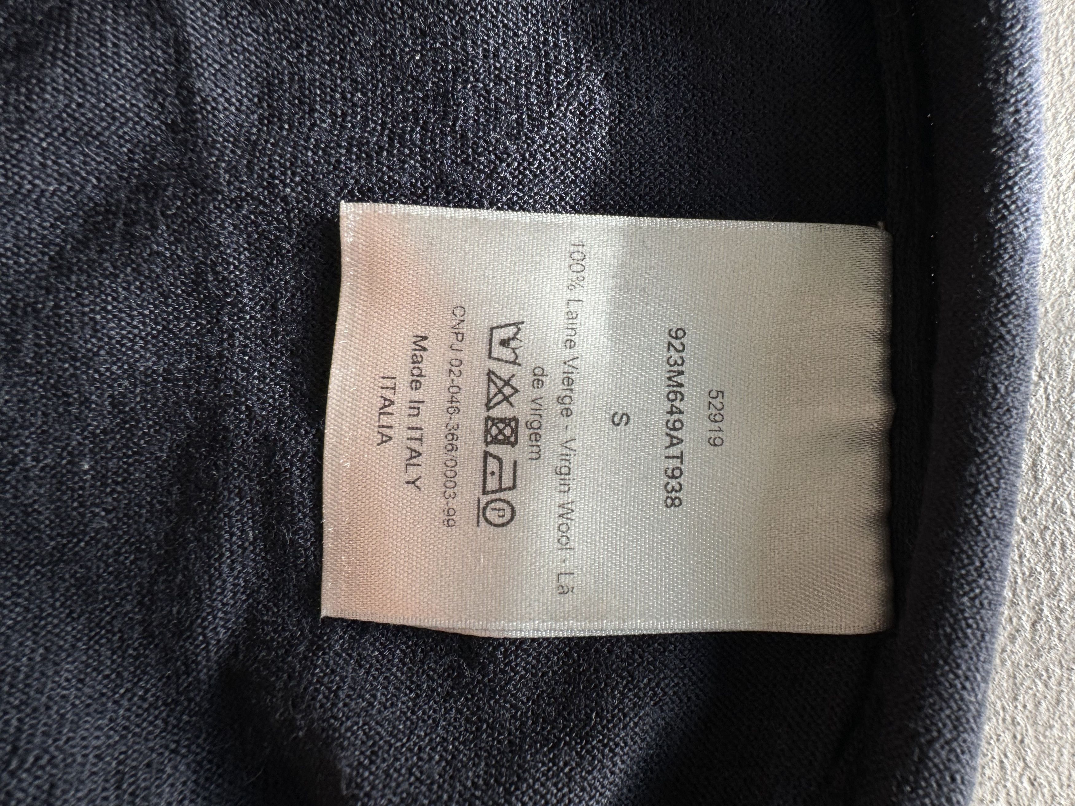 Dior Dior Homme Wool Knit Sweater, Navy Size US S / EU 44-46 / 1 - 5 Thumbnail