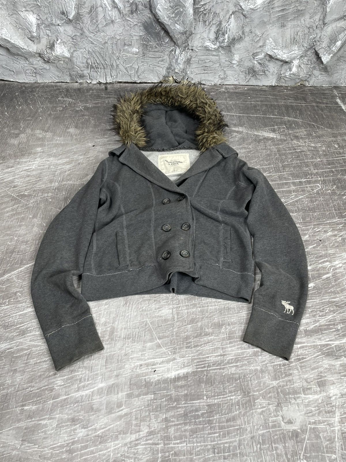 If Six Was Nine Abercrombie and Fitch 2000s Fur Y2K Jacket LGB Japanese Vibe Size US M / EU 48-50 / 2 - 4 Thumbnail