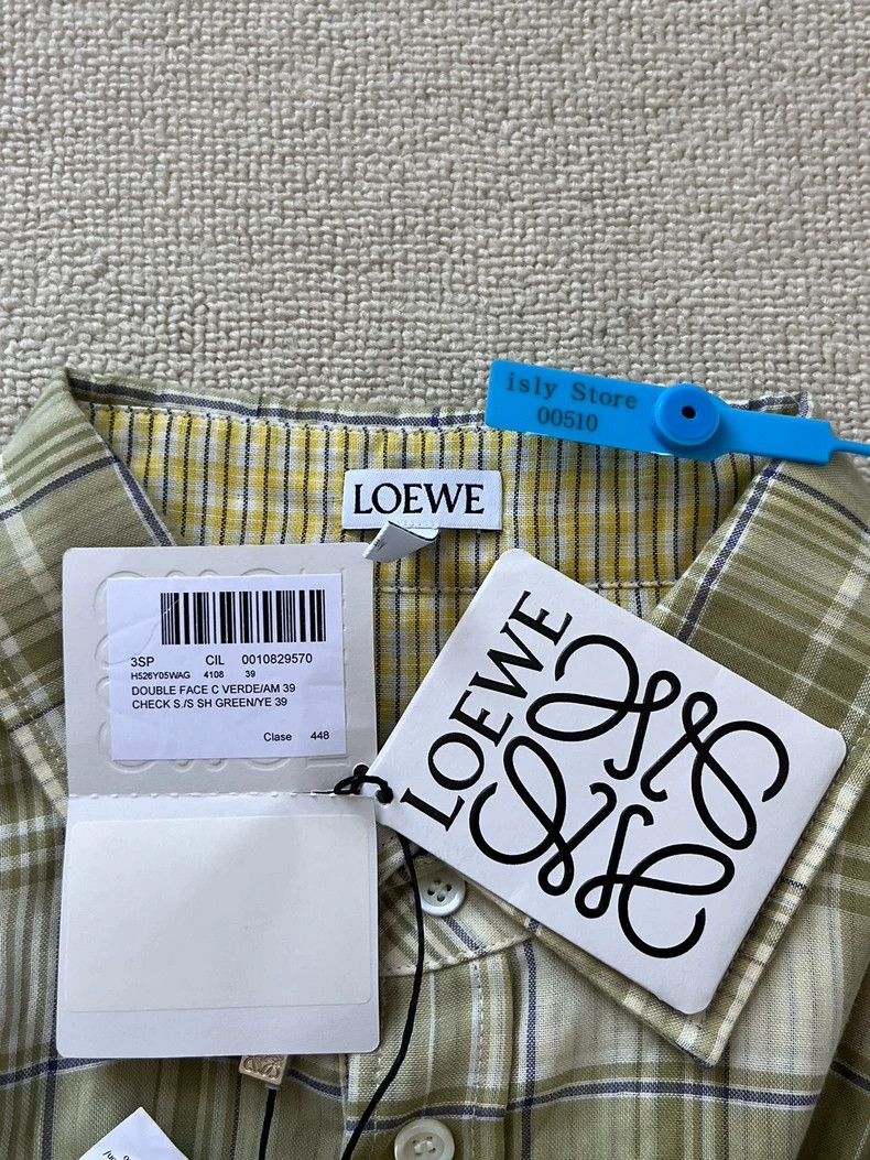 Loewe LOEWE size 39 SS23 Embossed Leather Brand Color-Block Plaid Size US M / EU 48-50 / 2 - 5 Thumbnail