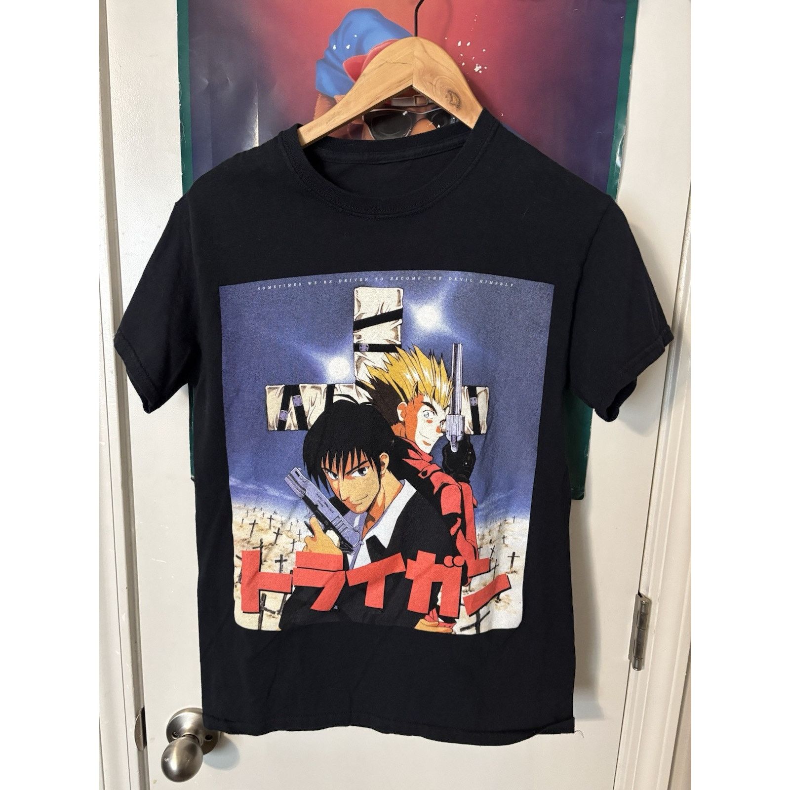 Vintage anime black n/a Trigun Maximum Rare Japanese Size US XL / EU 56 / 4 - 2 Thumbnail