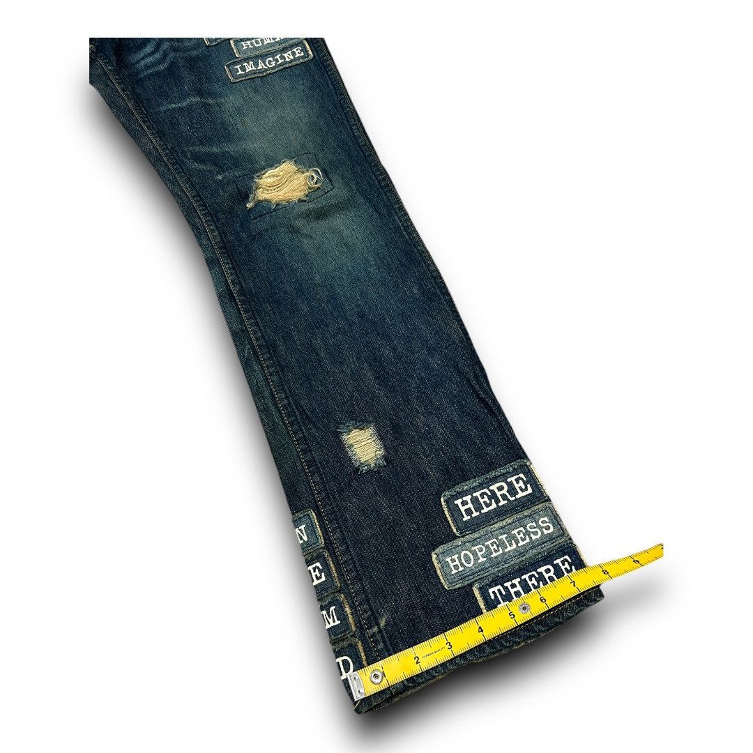 Japanese Brand × Number (N)ine NUMBER NINE DISTRESSED AND PATCHES JAPANESE BRAND DENIM Size US 31 - 21 Thumbnail