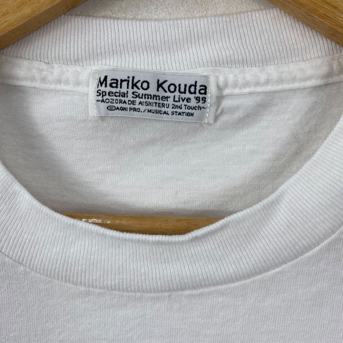 Band Tees × Japanese Brand × Vintage Vintage 90's MARIKO KOUDA Special Summer Live '99 Promo Tee Size US L / EU 52-54 / 3 - 7 Thumbnail