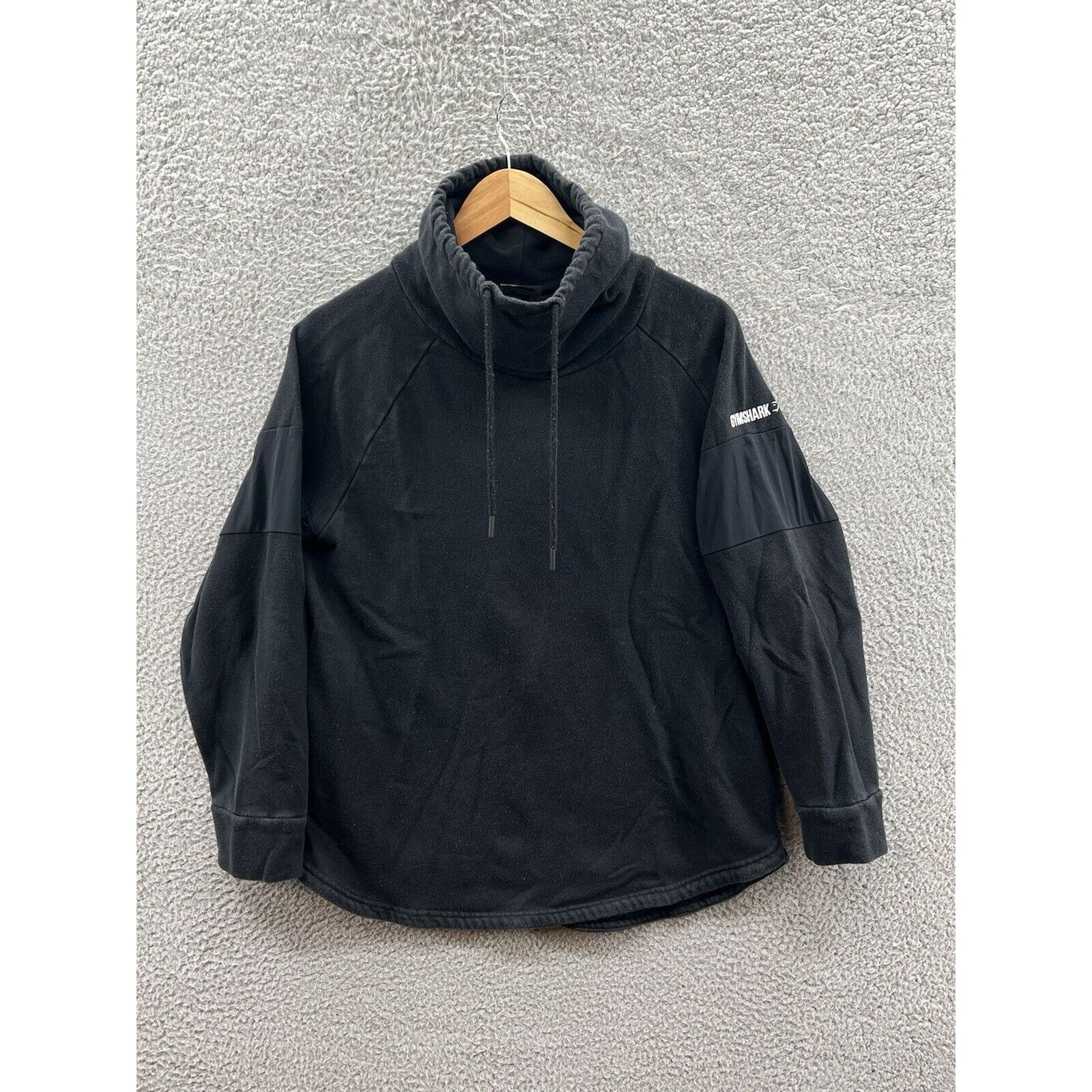 Gymshark Gymshark Black Slouch Mesh Cowl Neck Sweatshirt Size Medium Size M / US 6-8 / IT 42-44 - 1 Thumbnail