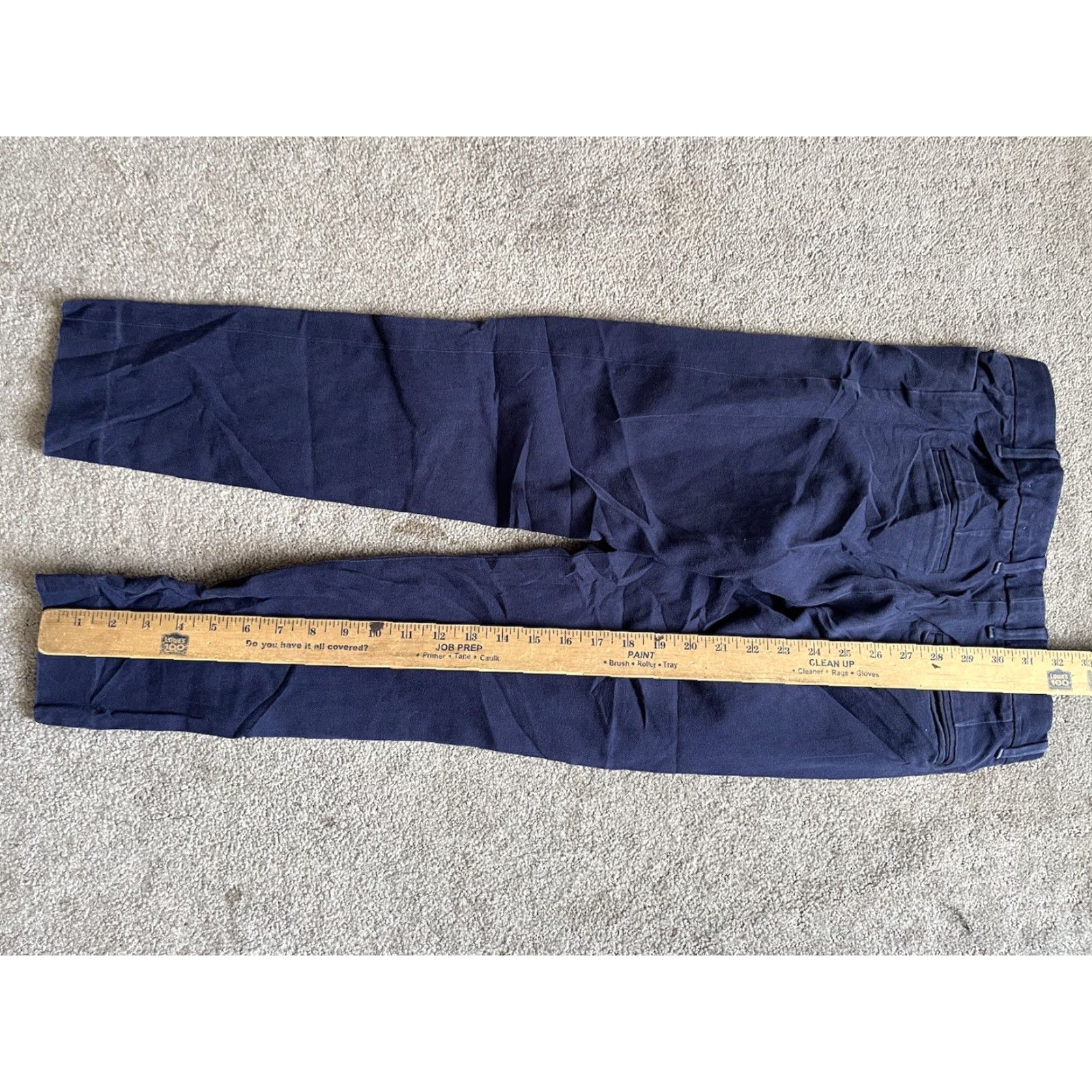 Gap Gap Slim Cropped Stretch Women 00R Pants Navy Pockets Blue Cotton Blend Slim Fit Regular Inseam 26 in Pants Size 24" / US 00 / IT 34 - 6 Thumbnail