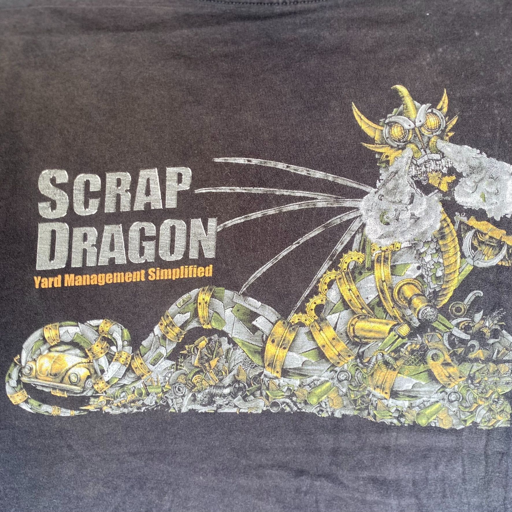 Japanese Brand Vintage Y2K Robot Dragon Shirt Grunge Punk Workwear Tee Size US XL / EU 56 / 4 - 3 Thumbnail