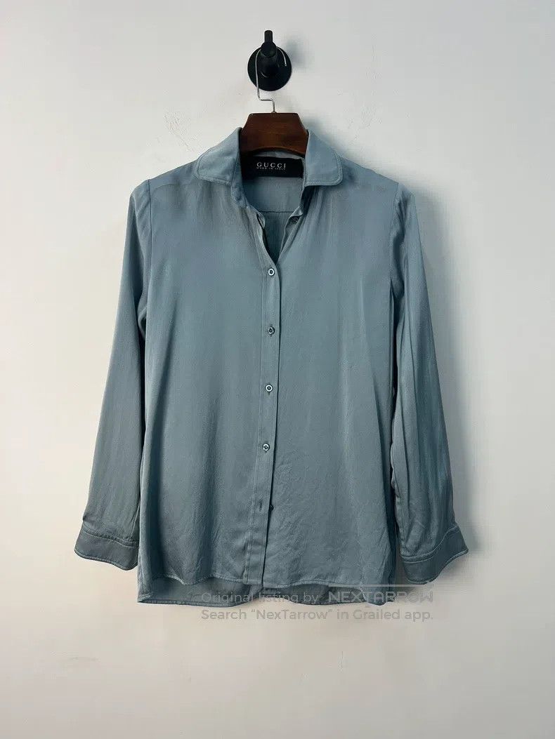 Gucci Gucci Mulberry silk long-sleeved shirt Size XS / US 0-2 / IT 36-38 - 1 Thumbnail