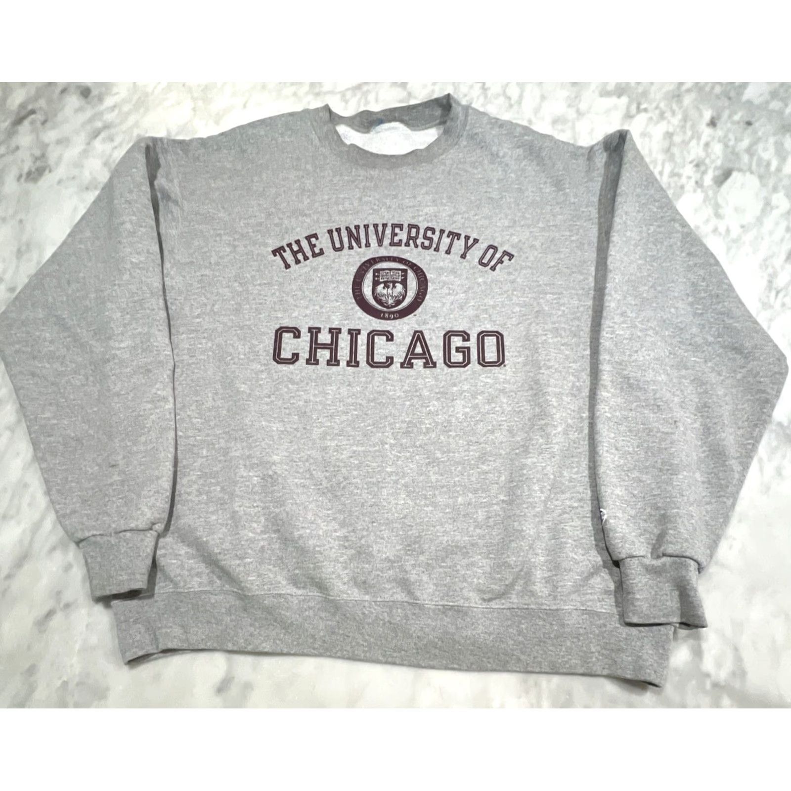 Champion Champion University Of Chicago Sweatshirt Men XL Gray Graphic Print Sweatshirt Size US XL / EU 56 / 4 - 3 Thumbnail