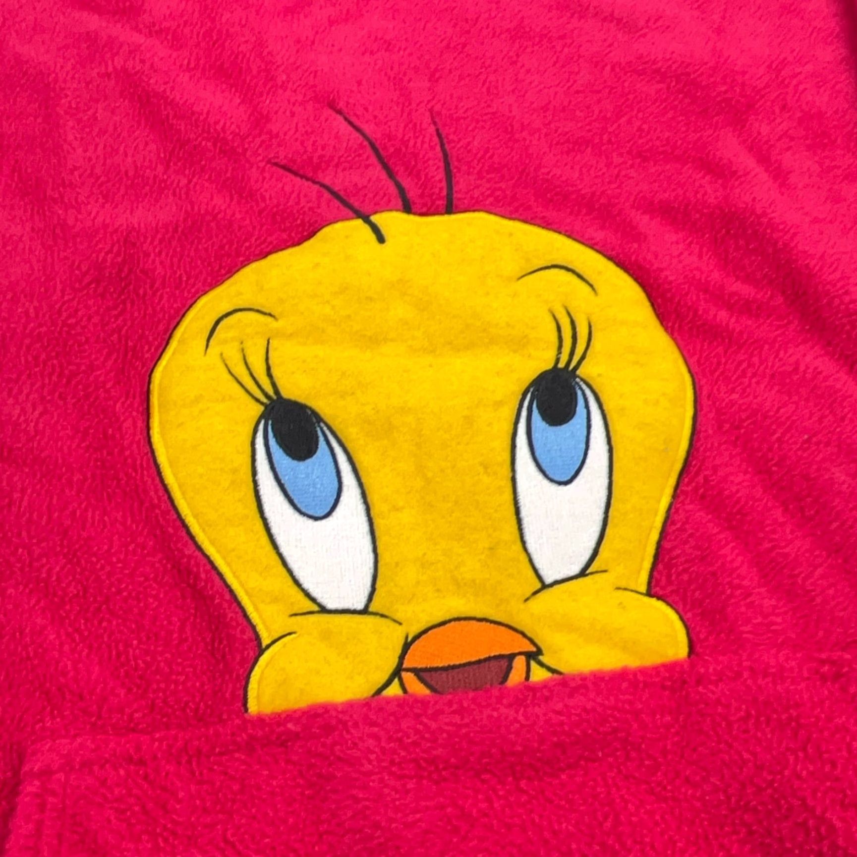 Vintage VINTAGE Warner Bros. Looney Tunes Hoodie Women XL Pink Fleece Pullover Sweatshirt 90s Cartoon Size XL / US 12-14 / IT 48-50 - 3 Thumbnail