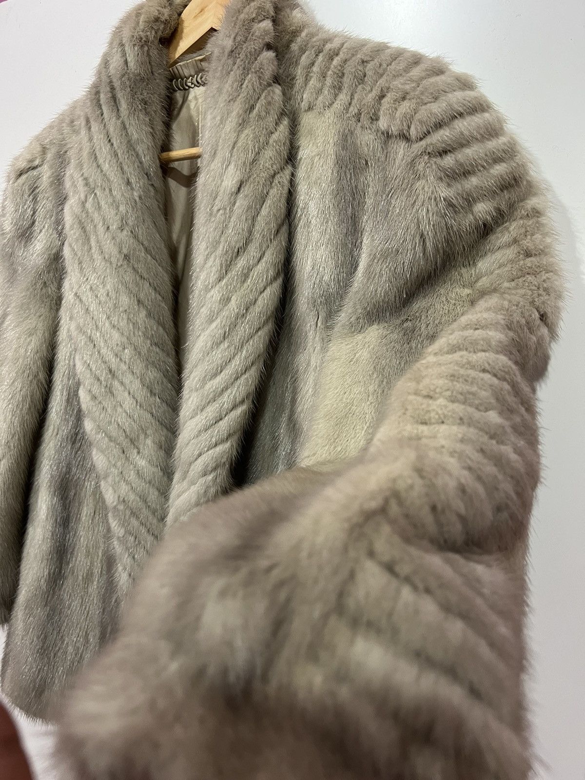 Japanese Brand 🔥 Unknown 🔥 mink fur open fur jacket saga style Size S / US 4 / IT 40 - 7 Thumbnail
