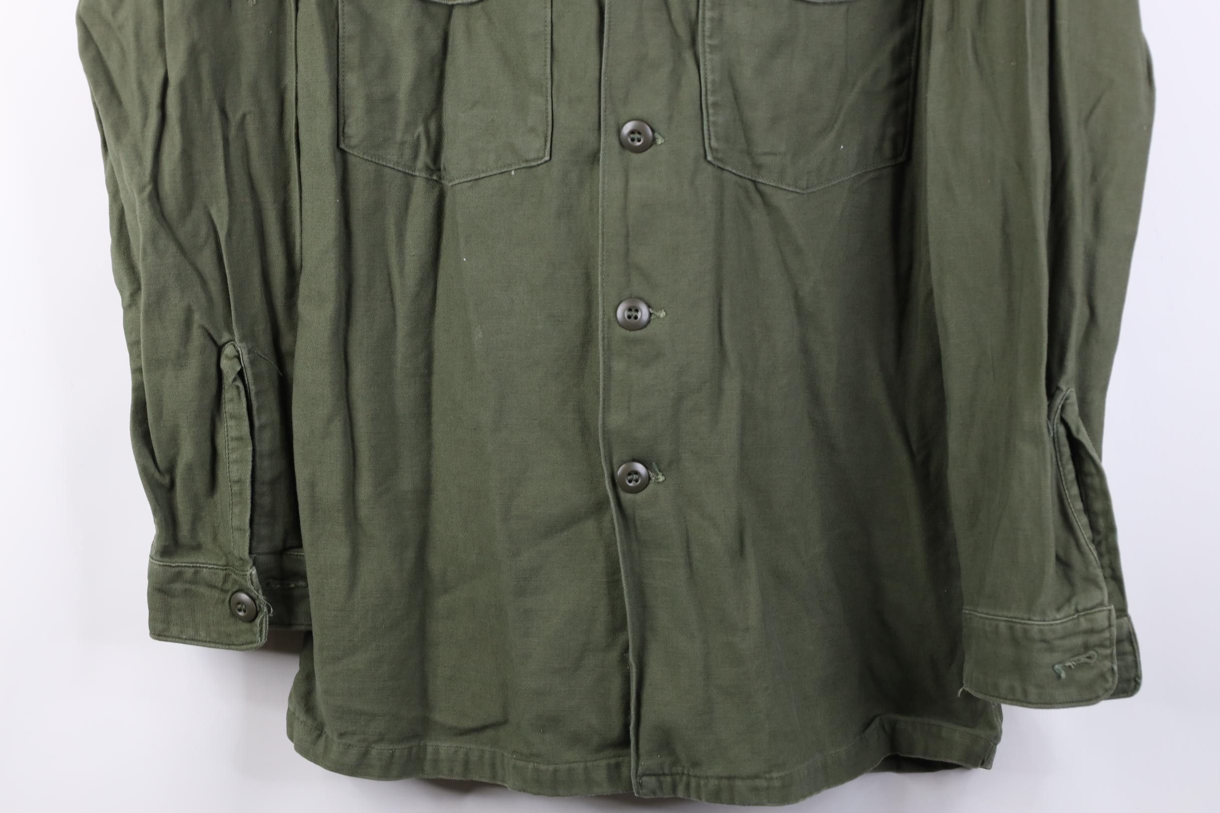 Vintage Vintage 60s Vietnam War Sateen Cotton OG 107 Shirt Jacket Size US M / EU 48-50 / 2 - 3 Thumbnail