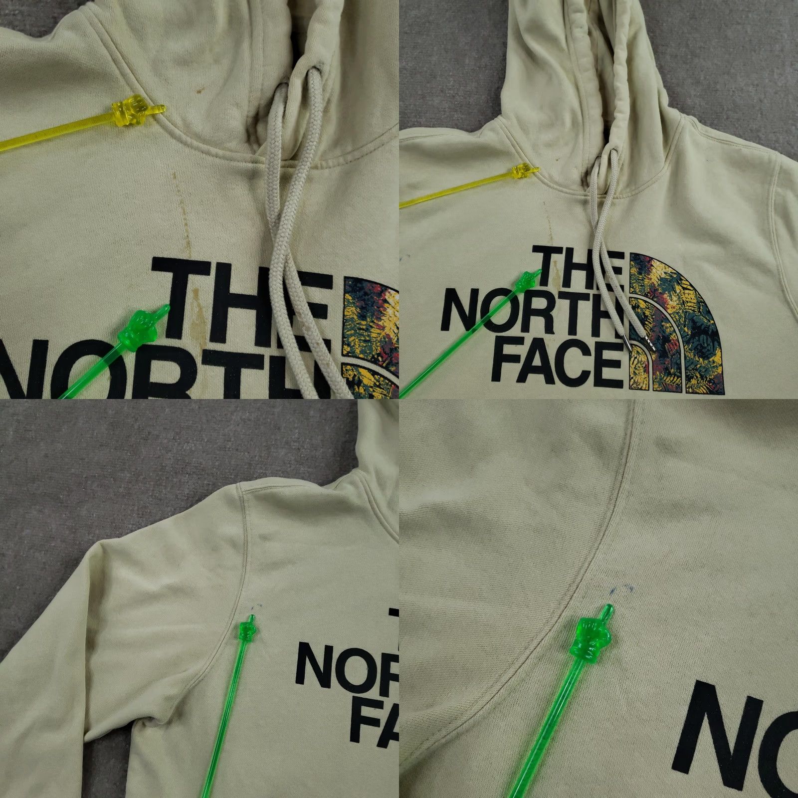 The North Face The North Face Hoodie Mens Large Beige Pullover Fleece Graphic Logo Sweatshirt Z Size US L / EU 52-54 / 3 - 8 Thumbnail
