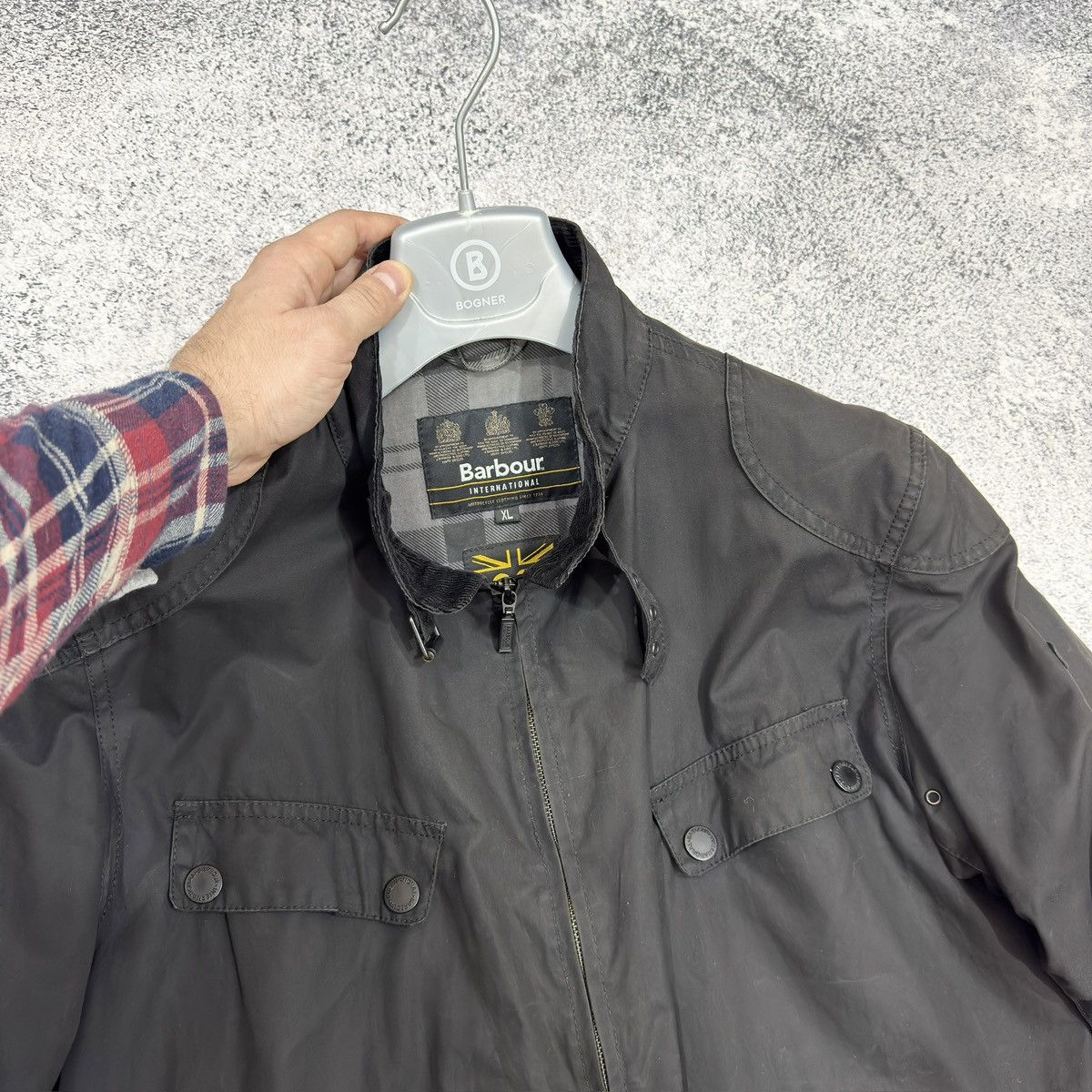 Barbour × Designer Waxed Barbour International Rebel Jacket XL size Size US XL / EU 56 / 4 - 5 Thumbnail