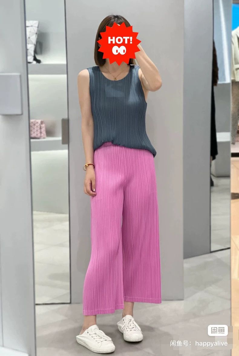Issey Miyake Issey Miyake size:4 Pink pleated pants Size 42" / US 20 - 5 Thumbnail