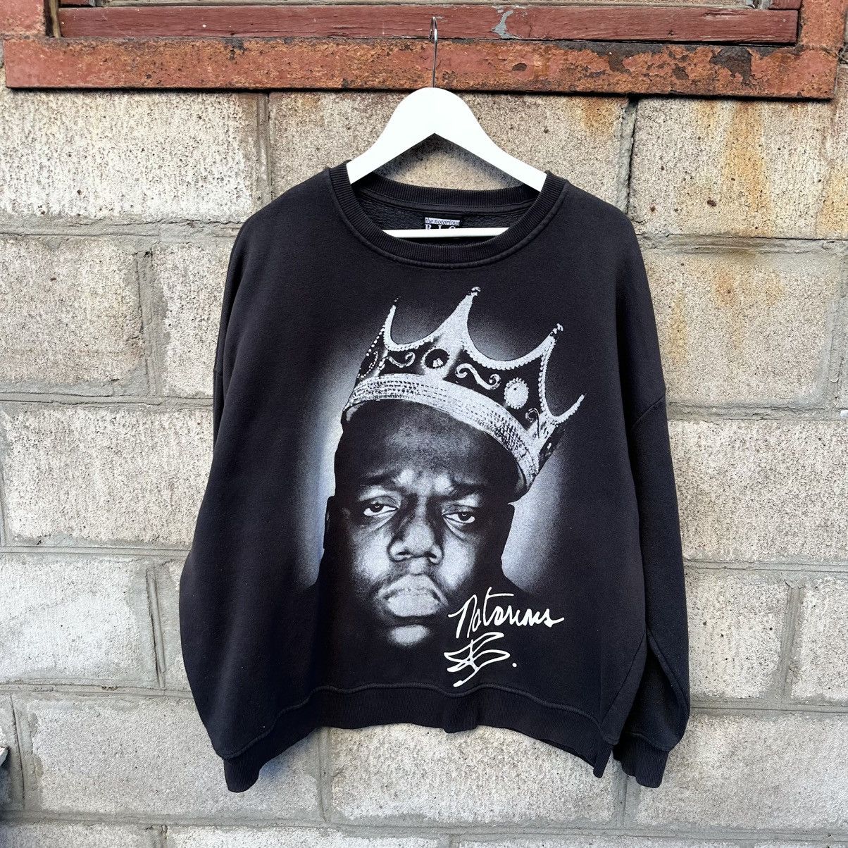 20471120 Vintage B.I.G Sweatshirt Big Logo Rap BIG 00s USA SK8 Size US XL / EU 56 / 4 - 1 Thumbnail