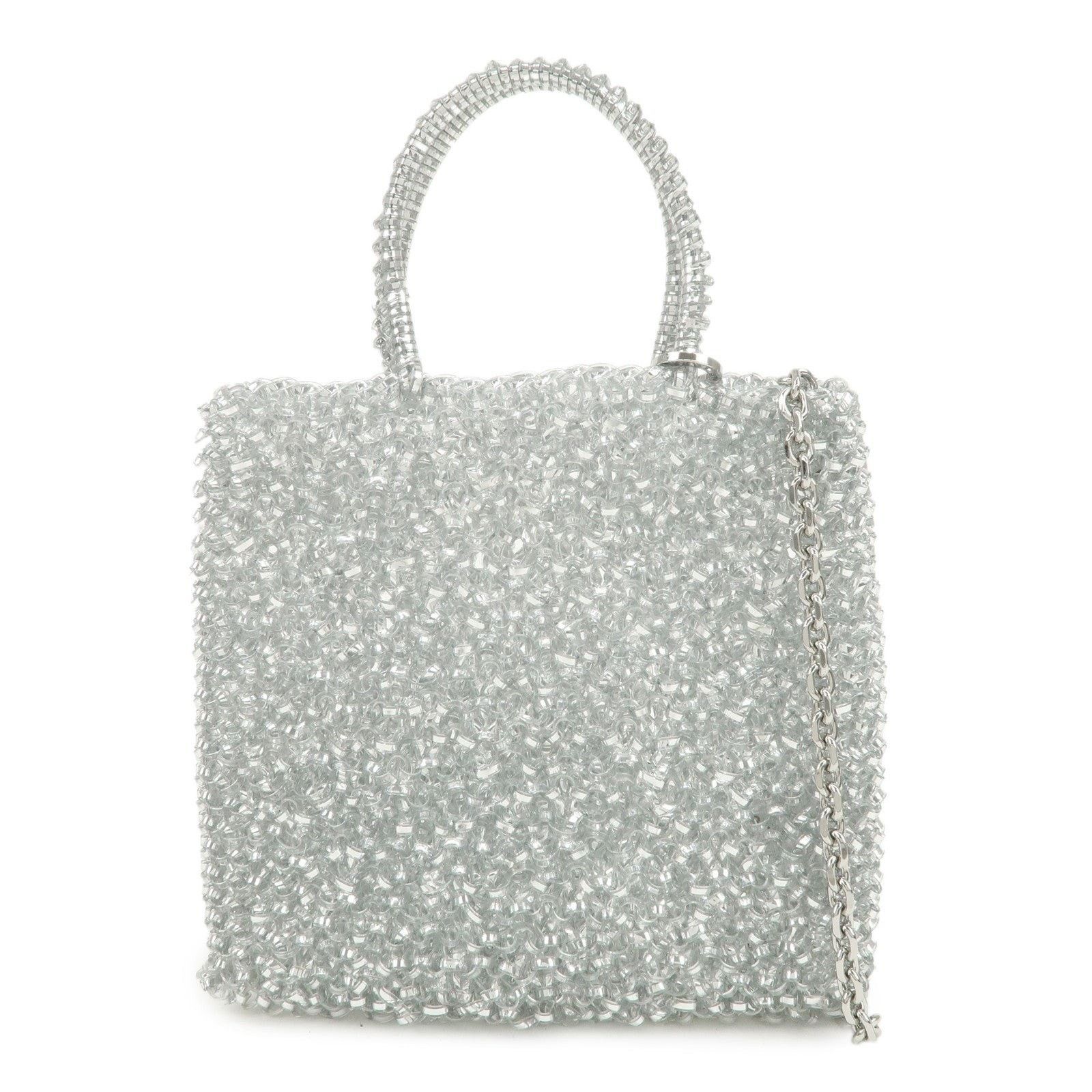 ANTEPRIMA Anteprima Wire Bag PVC Top Handle Silver Size ONE SIZE - 1 Thumbnail