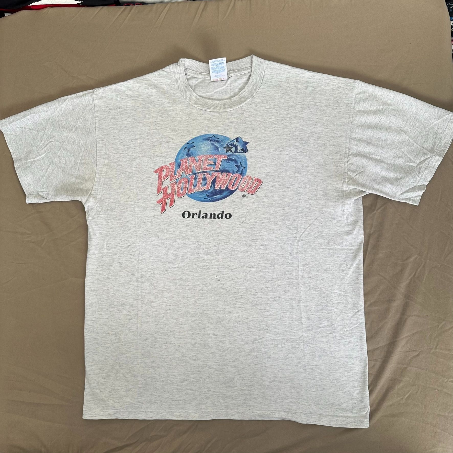 Jerzees Vintage 90s Planet Hollywood Orlando T-Shirt Logo Tourist Tr Size US L / EU 52-54 / 3 - 1 Thumbnail