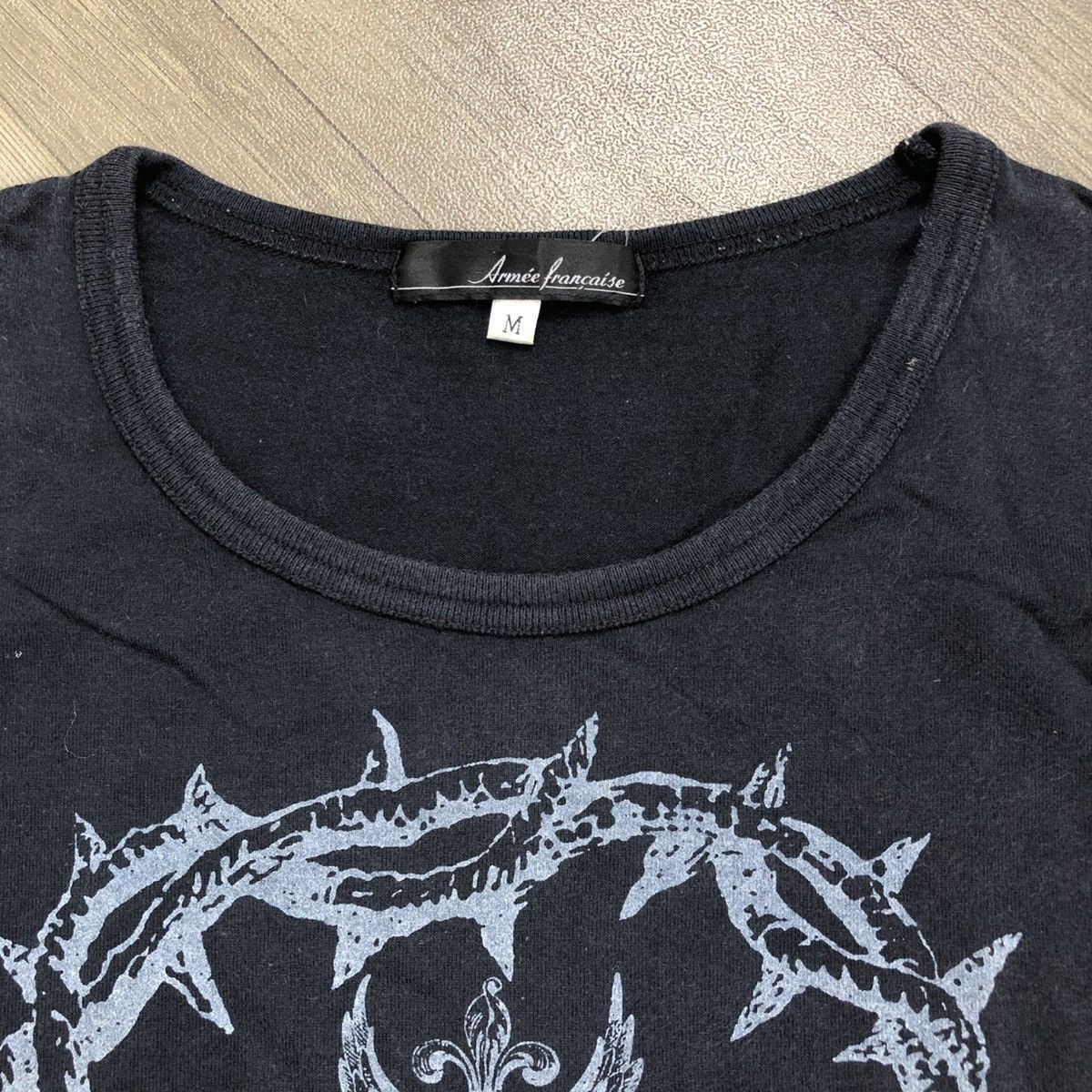 If Six Was Nine × Japanese Brand × Le Grande Bleu (L.G.B.) 2000s Armee Francaise Cross Poem Punk LGB Style Longsleeve Size US M / EU 48-50 / 2 - 4 Thumbnail