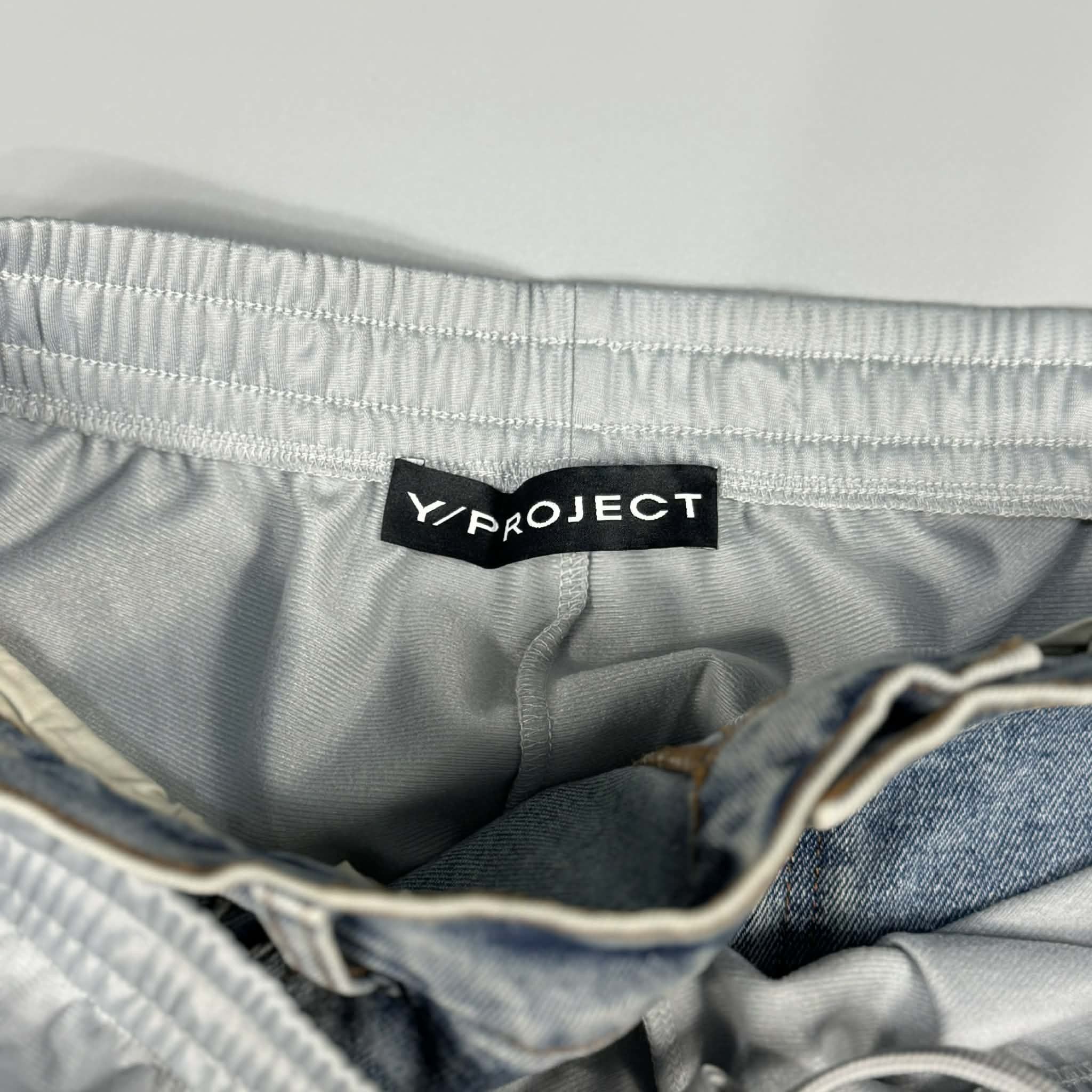 Y/Project Y/Project - Gray&Blue - Hybrid Denim - Snap Off - Sweatpants Size US 34 / EU 50 - 5 Thumbnail