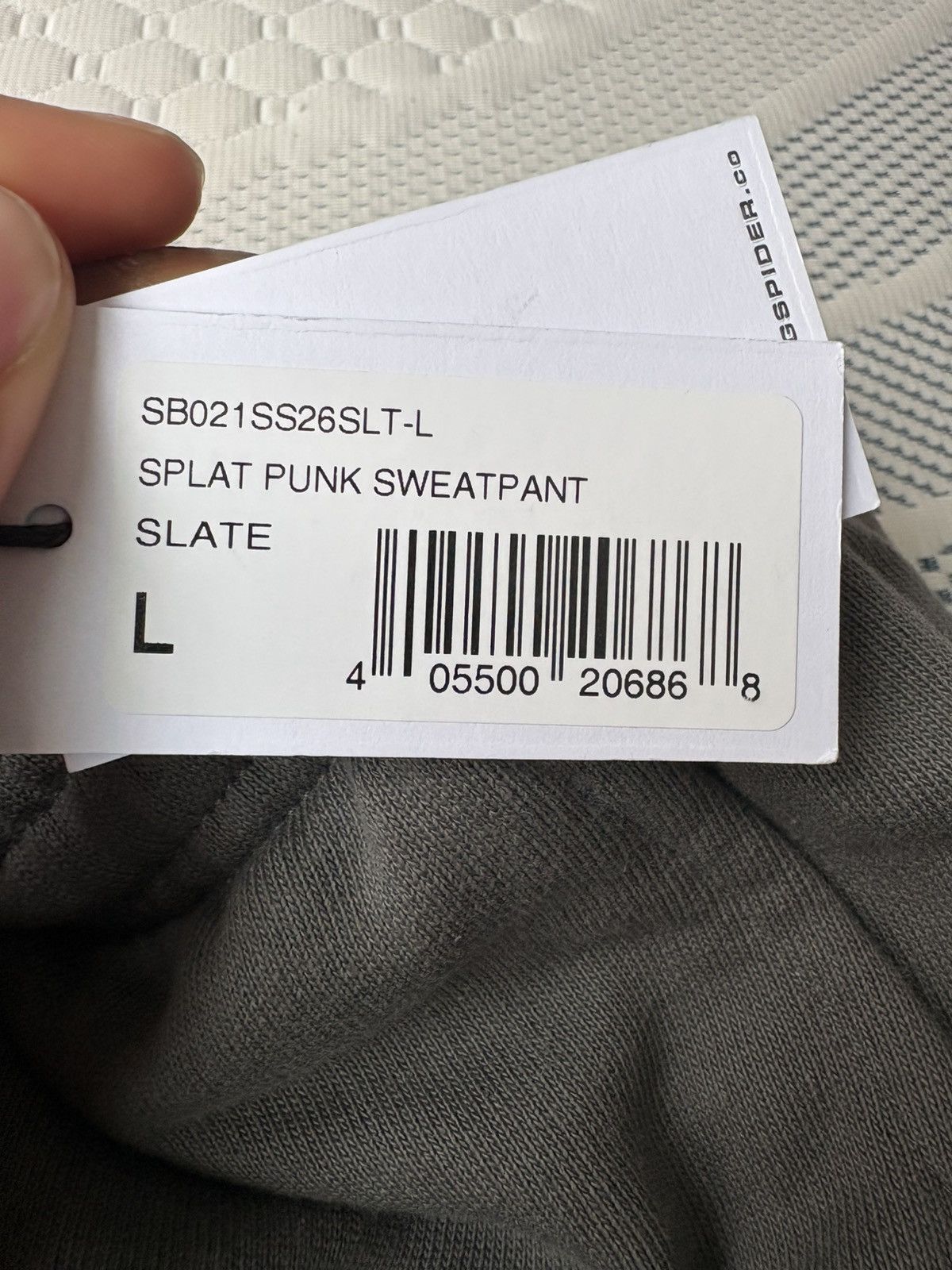 Sp5der SP5DER SLAT Punk Sweatpants “Slate” Size US 34 / EU 50 - 3 Thumbnail