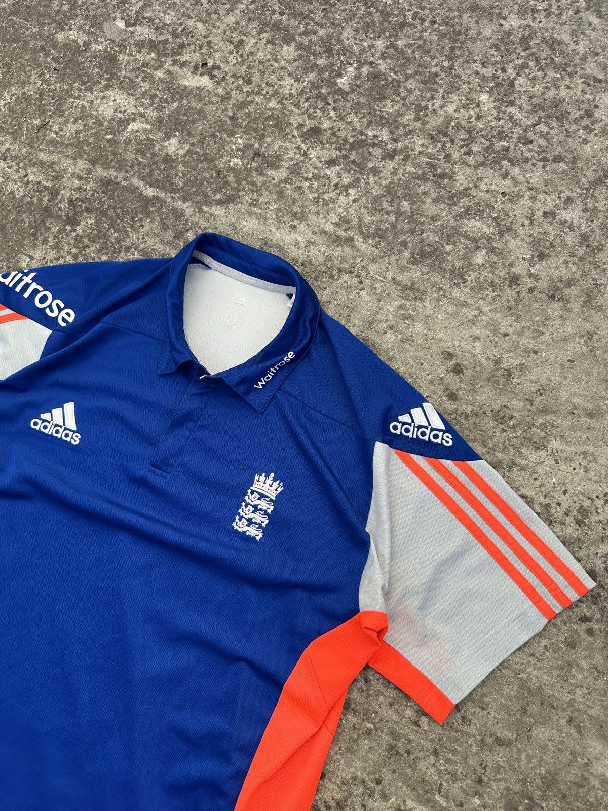 Adidas Vintage Adidas Engalnd Big Logo Cricket Jersey Blokecore 2XL Size US XXL / EU 58 / 5 - 3 Thumbnail
