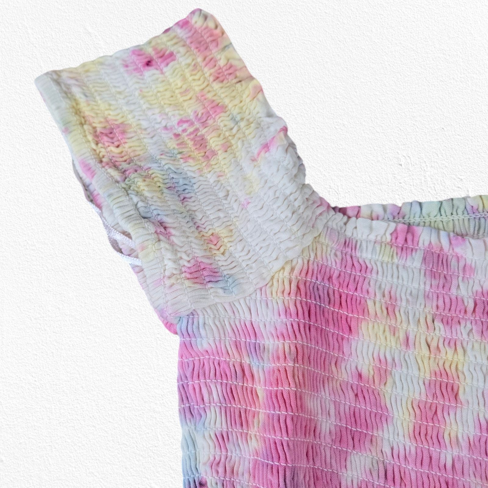 Other Pink White Tie Dye Off the Shoulder Dress Size Medium Size M / US 6-8 / IT 42-44 - 6 Thumbnail