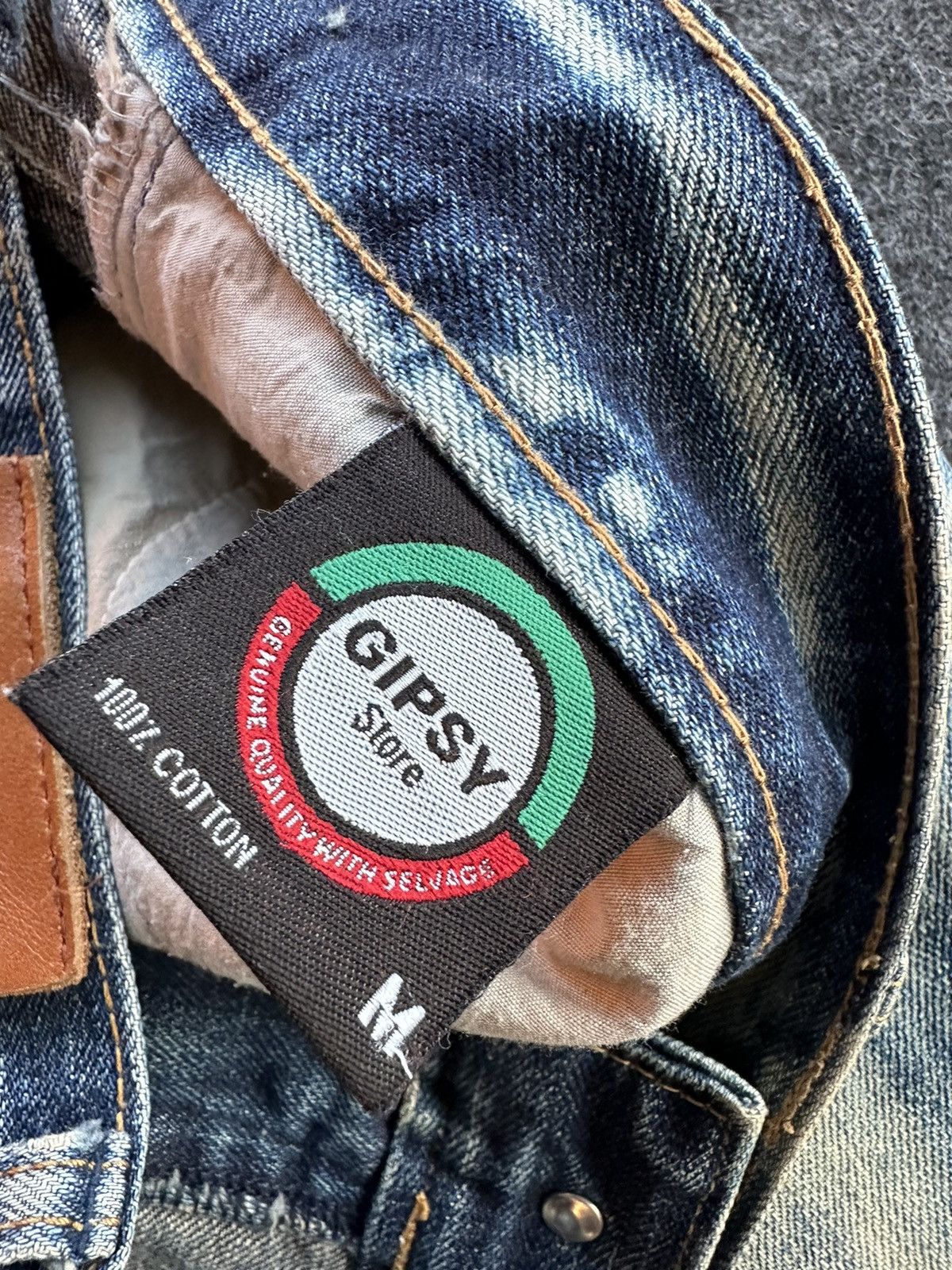 14th Addiction 🔥 Iconic Gipsy Bleach Washed Design Denim Size 32 D491 Size US 32 / EU 48 - 15 Thumbnail