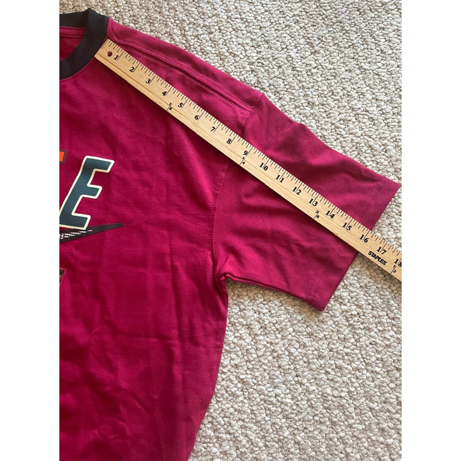 Nike Nike Sportswear T-Shirt Mens Size M Burgundy/Black CU3571-620 Size US M / EU 48-50 / 2 - 5 Thumbnail