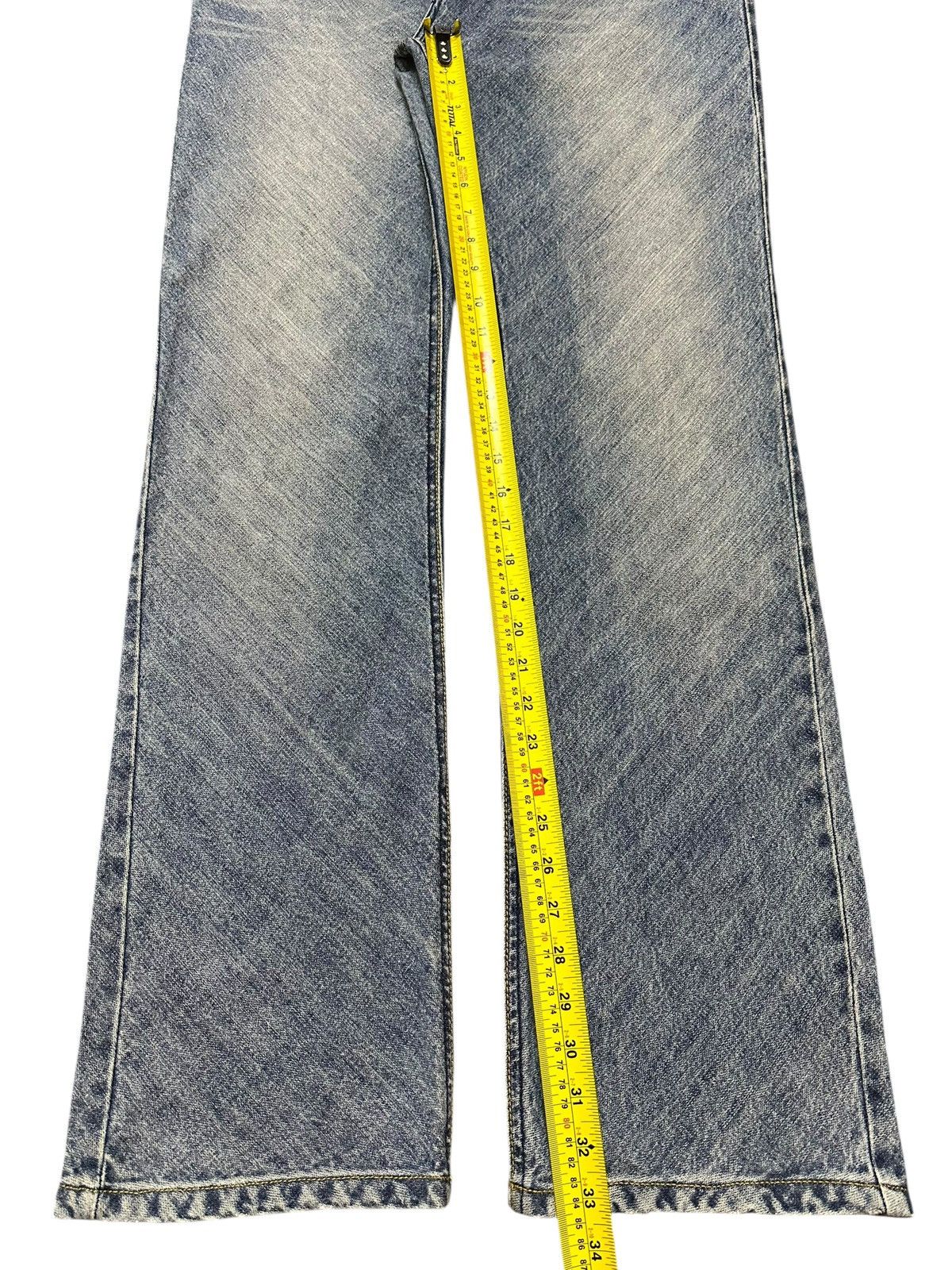 Japanese Brand Vintage Japanese Brand Blue Faded Wash Whiskers Style Jeans Size US 34 / EU 50 - 14 Thumbnail